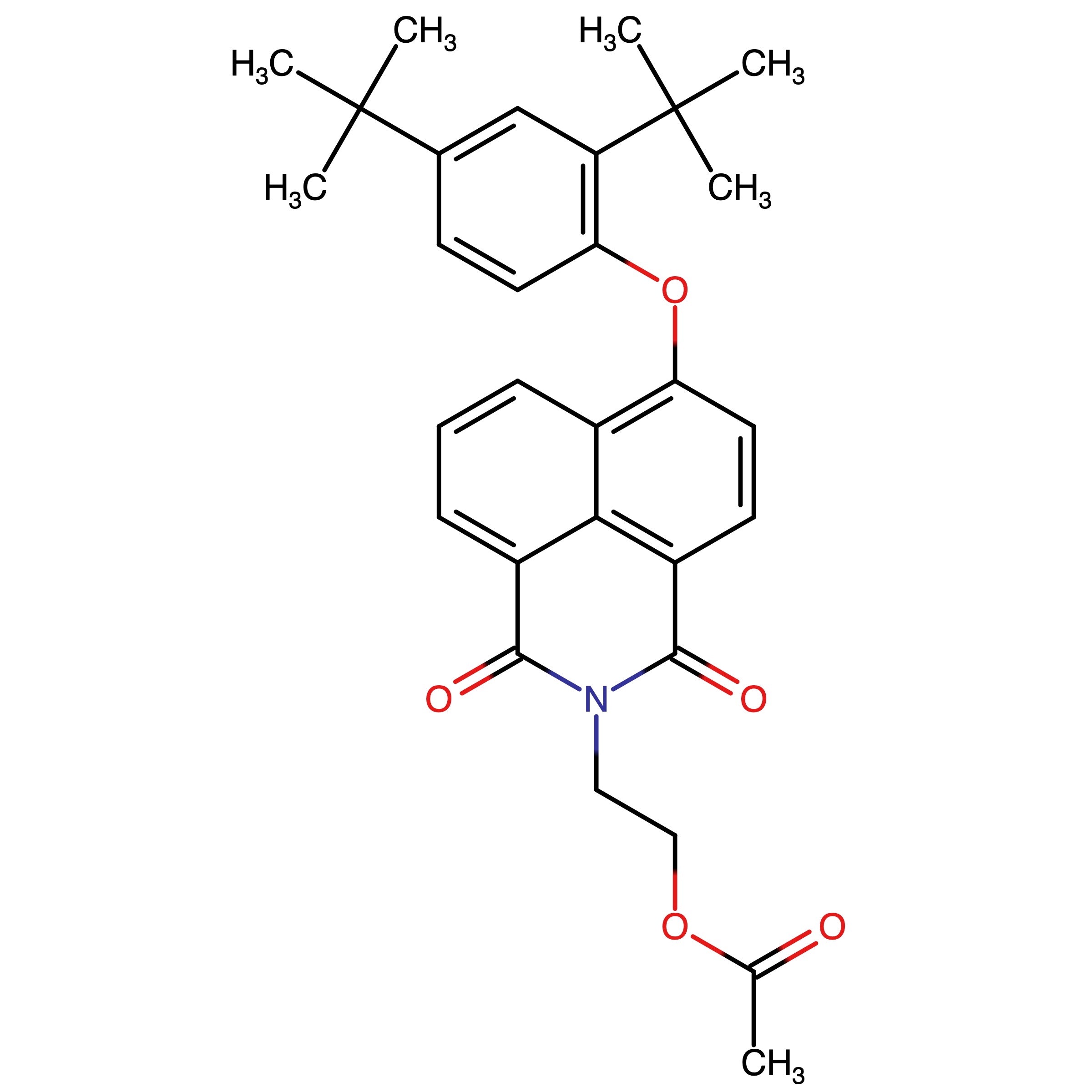 CAS RN 1212005-25-8 | 4-[2,4-Di(tert-butyl)phenoxy]-N-(2-acetoxyethyl)-1,8-naphthalimide