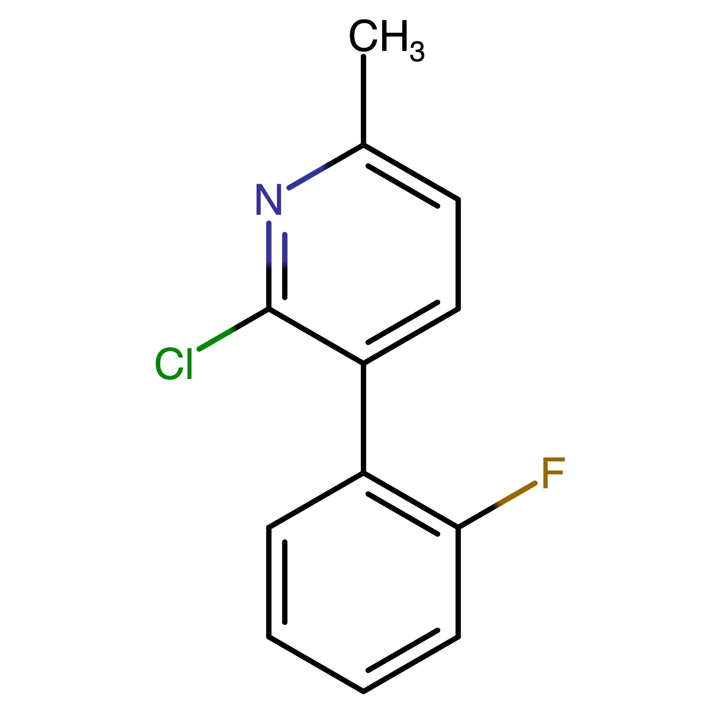 CAS RN 1214339-89-5 | 2-Chloro-3-(2-fluorophenyl)-6-methylpyridine