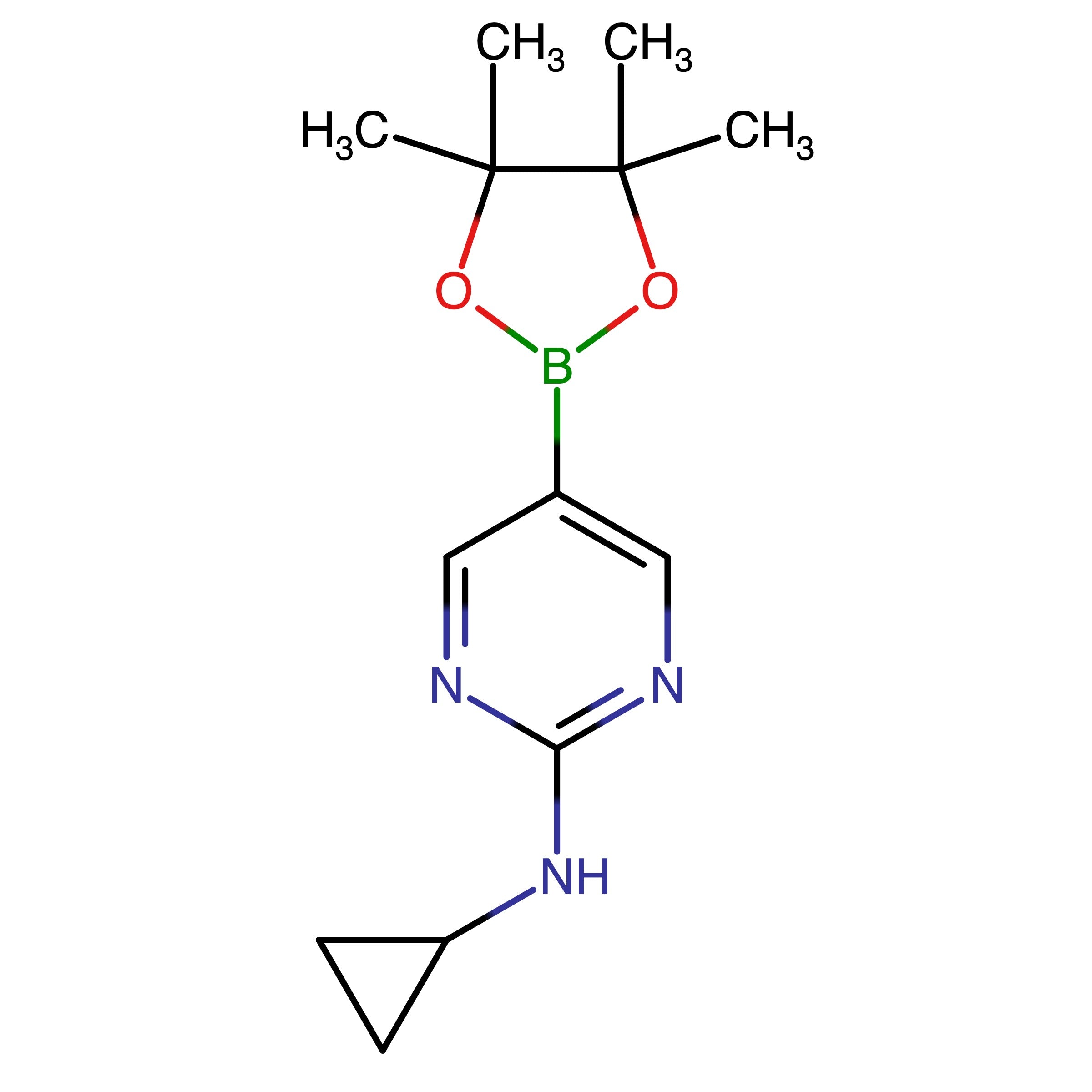 1218789-33-3 | N-Cyclopropyl-5-(4,4,5,5-tetramethyl-1,3,2-dioxaborolan-2-yl)pyrimidin-2-amine