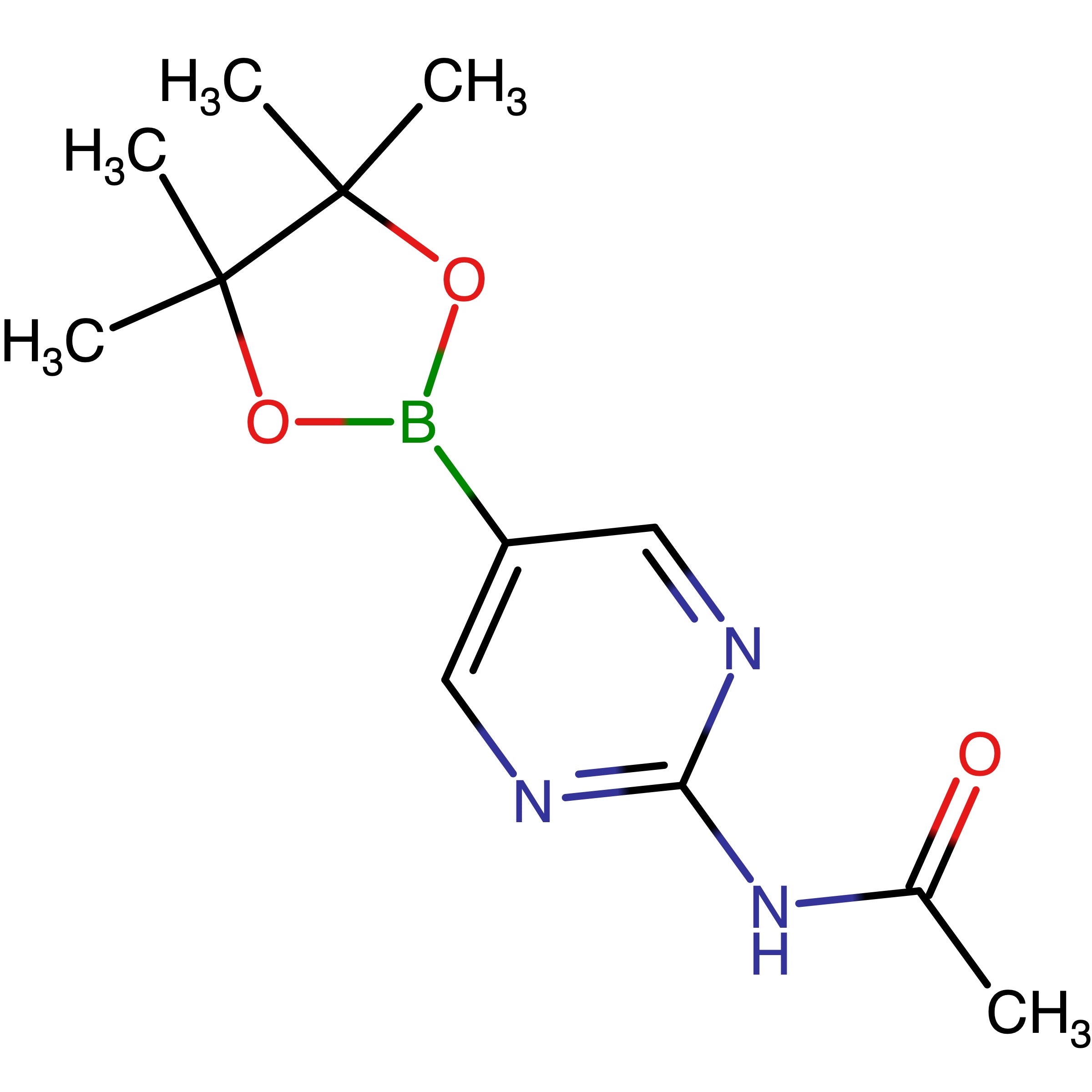 CAS RN 1218791-37-7 | N-(5-(4,4,5,5-Tetramethyl-1,3,2-dioxaborolan-2-yl)pyrimidin-2-yl)acetamide | MFCD12546523