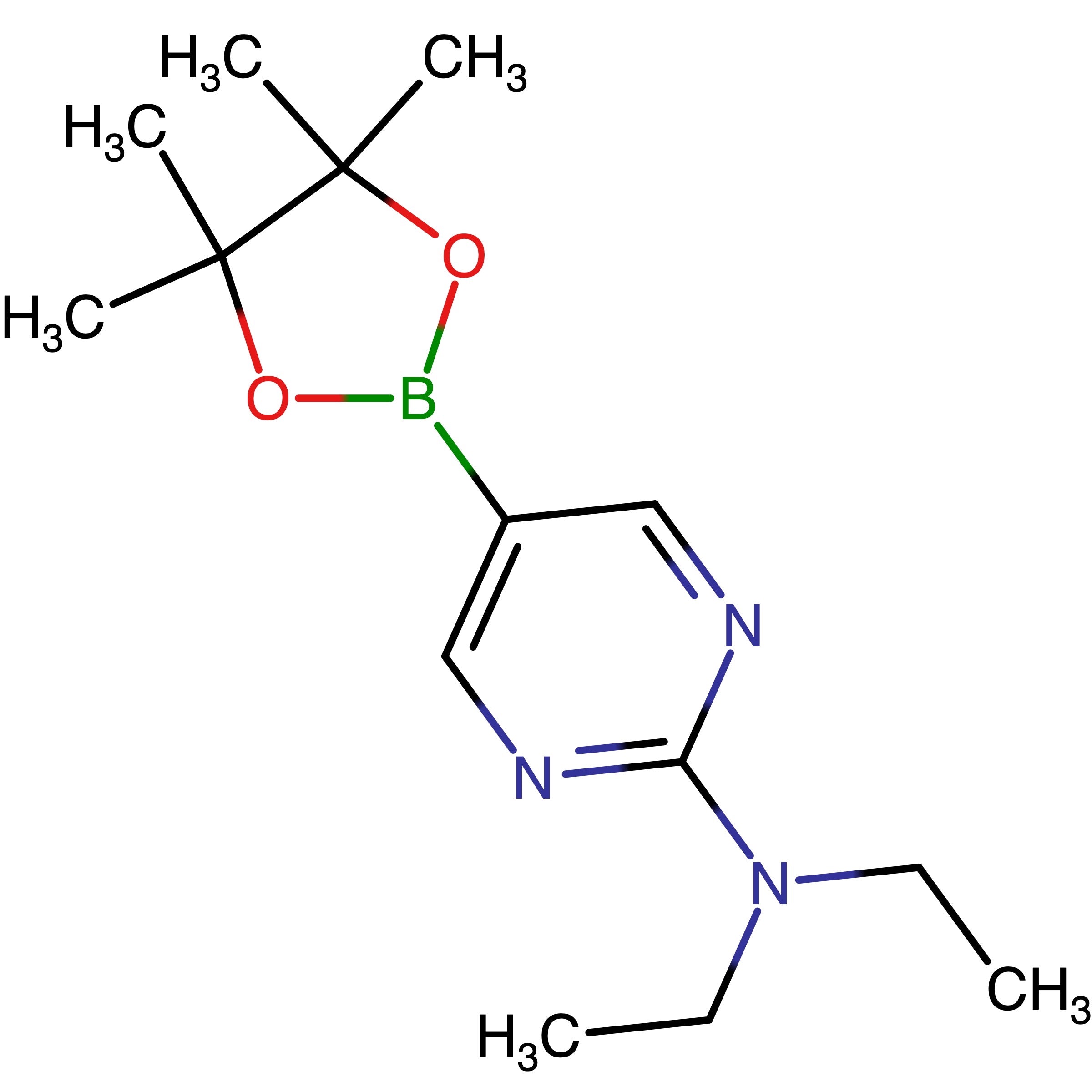 CAS RN 1218791-45-7 | N,N-Diethyl-5-(4,4,5,5-tetramethyl-1,3,2-dioxaborolan-2-yl)pyrimidin-2-amine | MFCD12546555