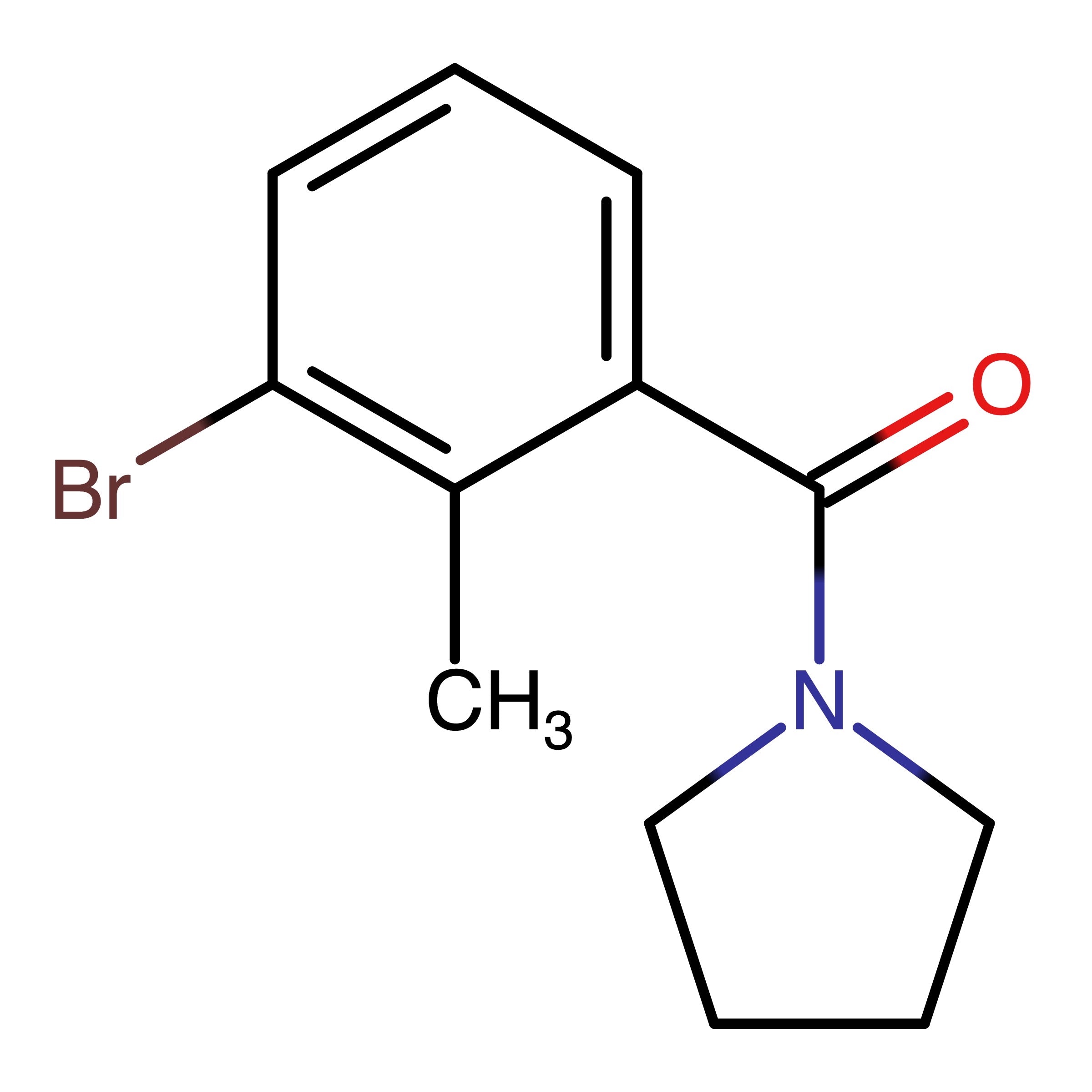 CAS RN 1225280-56-7 | (3-Bromo-2-methylphenyl)(pyrrolidin-1-yl)methanone