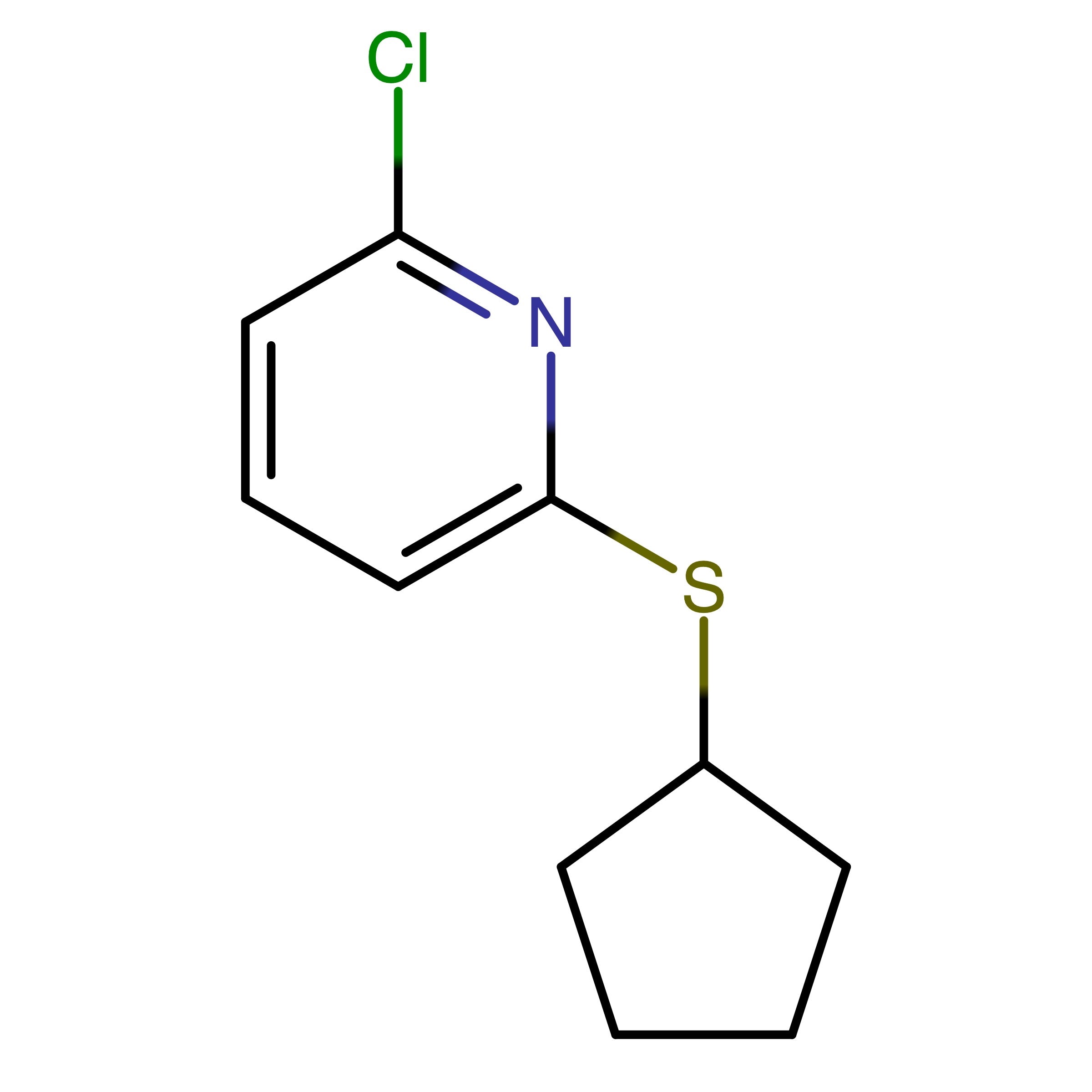 CAS RN 122733-95-3 | 2-Chloro-6-(cyclopentylsulfanyl)pyridine | MFCD18368431