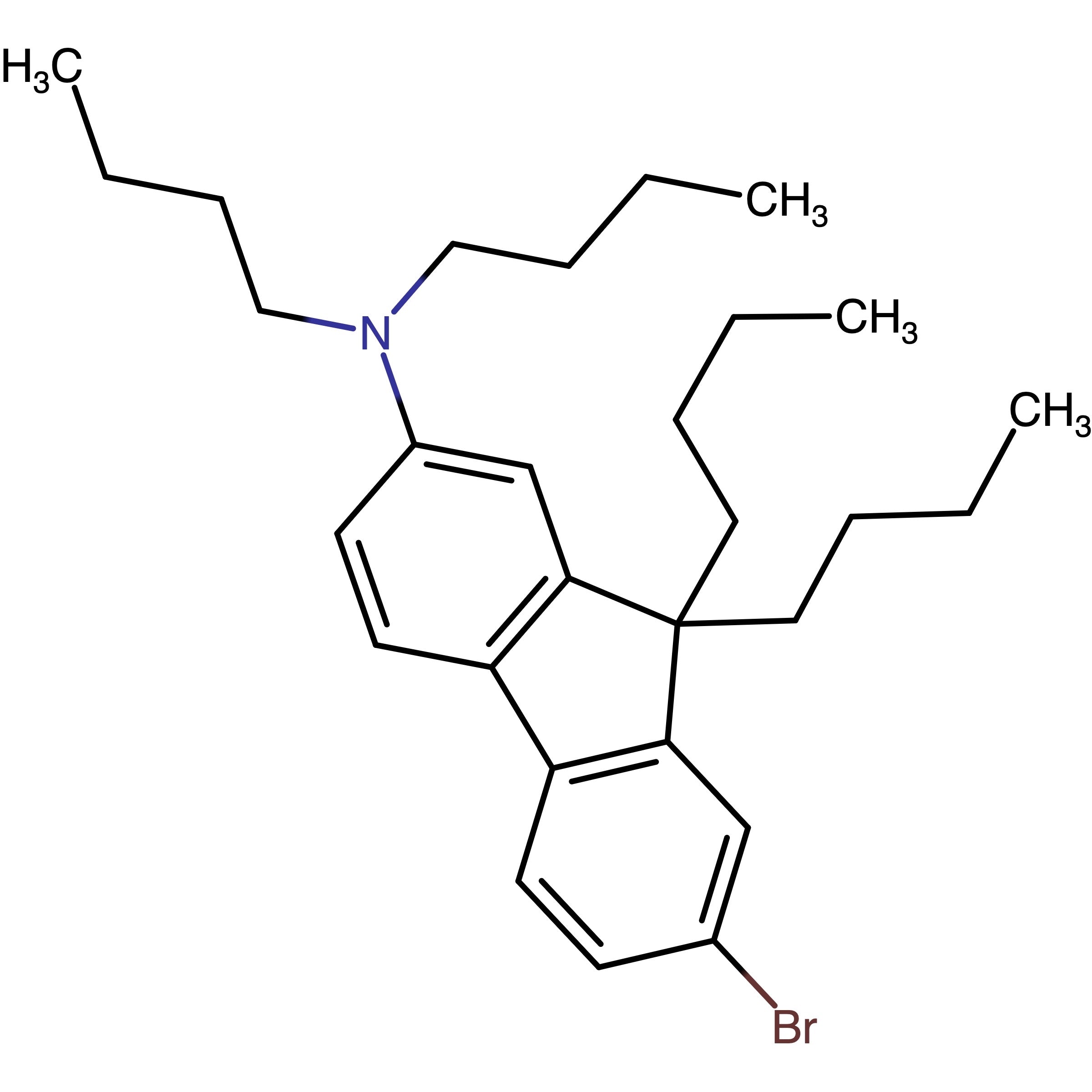 CAS RN 1227420-98-5 | (7-Bromo-9,9-dibutyl-9H-fluoren-2-yl)-dibutylamine