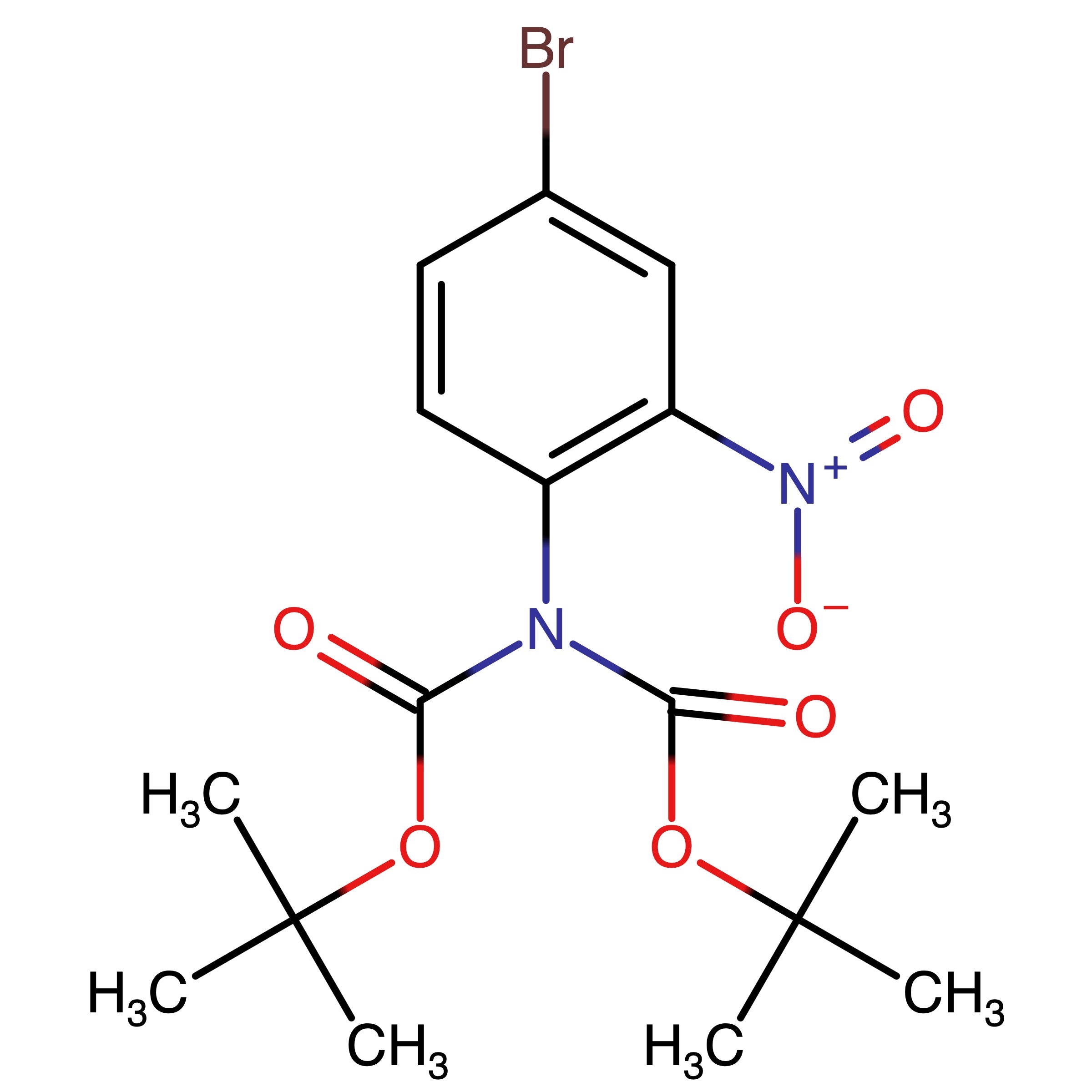 CAS RN 1228392-59-3 | Name: Di-tert-butyl (4-bromo-2-nitrophenyl)iminodicarbonate | MDL: MFCD31560548