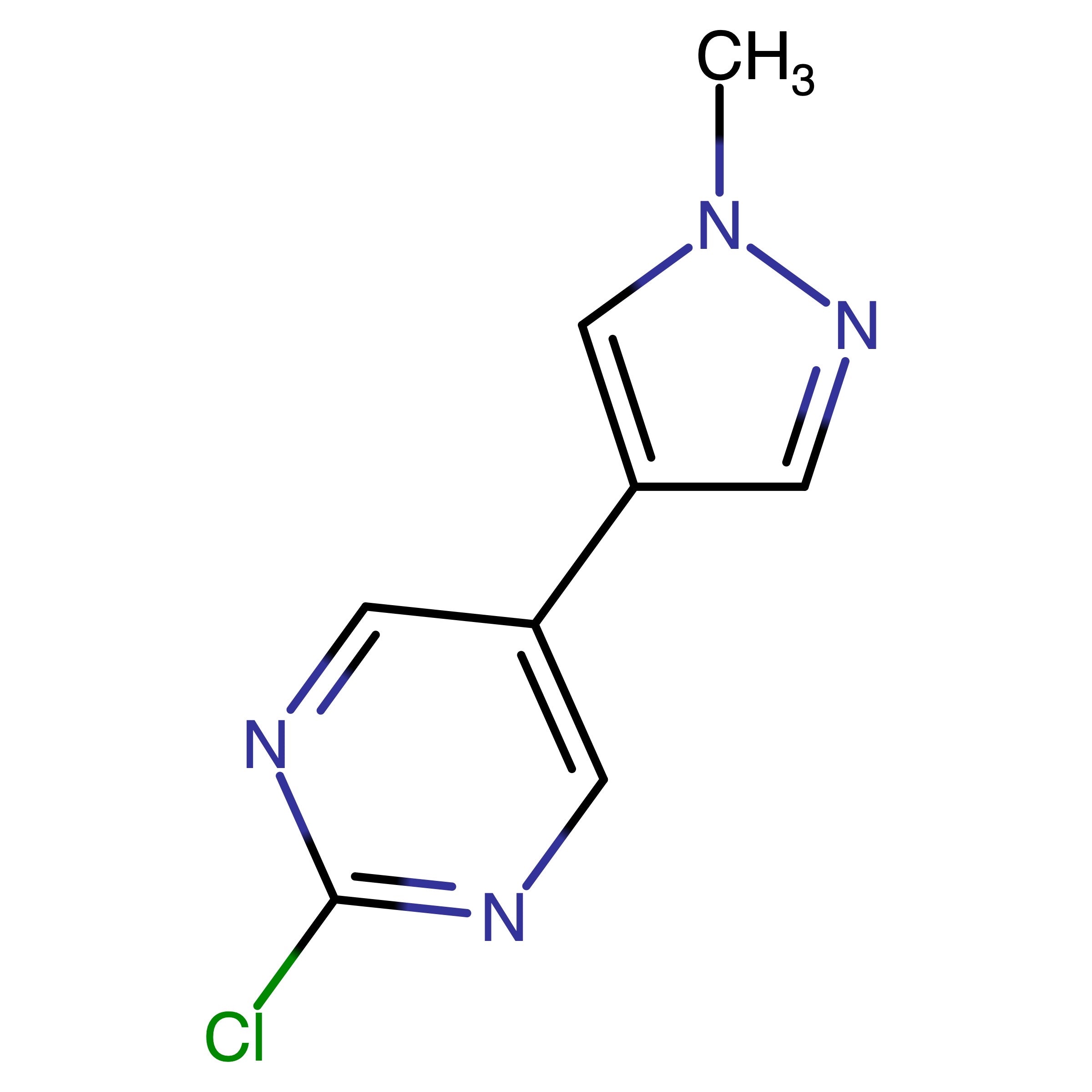 CAS RN 1231943-08-0 | 2-Chloro-5-(1-methyl-1H-pyrazol-4-yl)pyrimidine | MFCD17926235