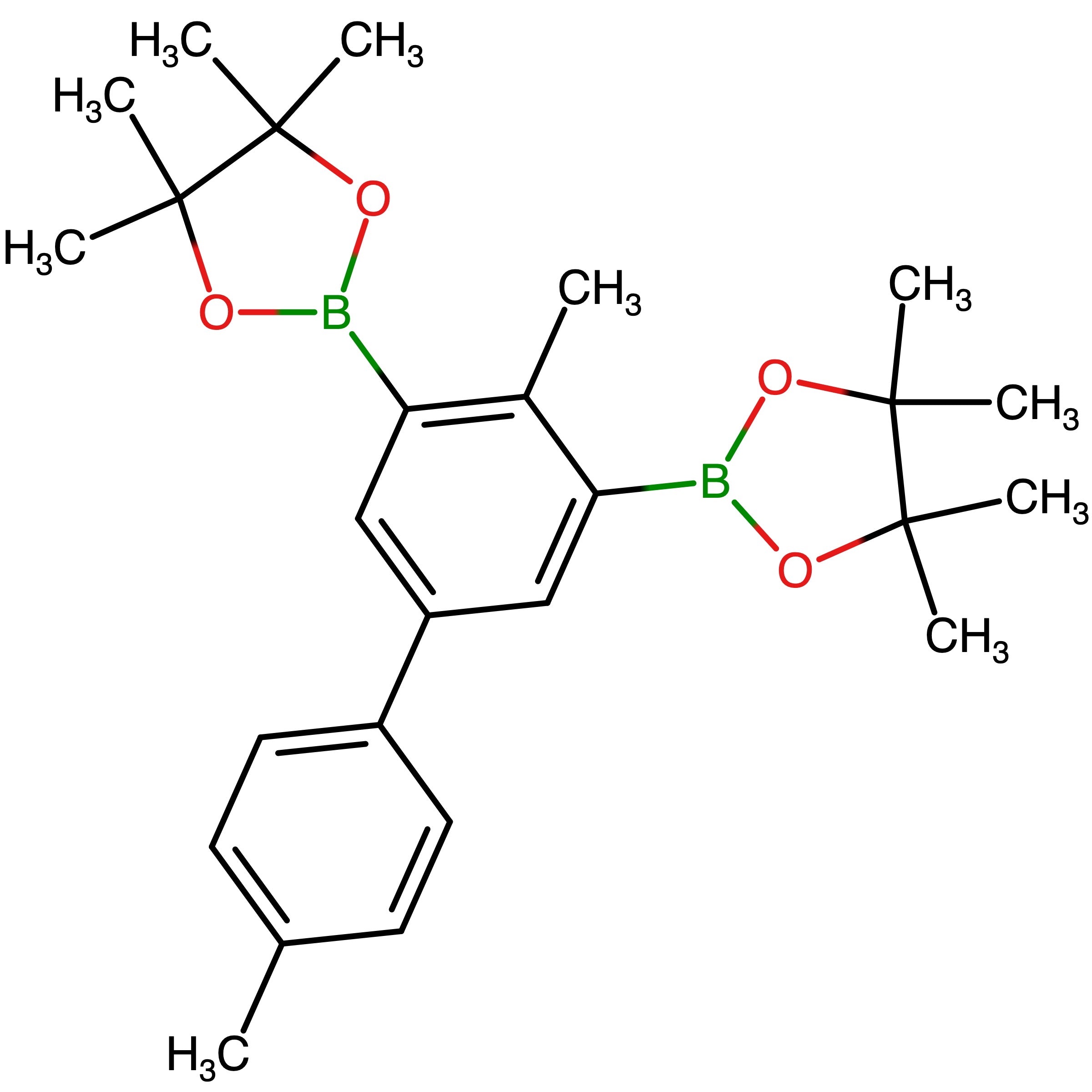 CAS RN 1236348-89-2 | 4,4,5,5-Tetramethyl-2-[2-methyl-5-(4-methylphenyl)-3-(4,4,5,5-tetramethyl-1,3,2-dioxaborolan-2-yl)phenyl]-1,3,2-dioxaborolane