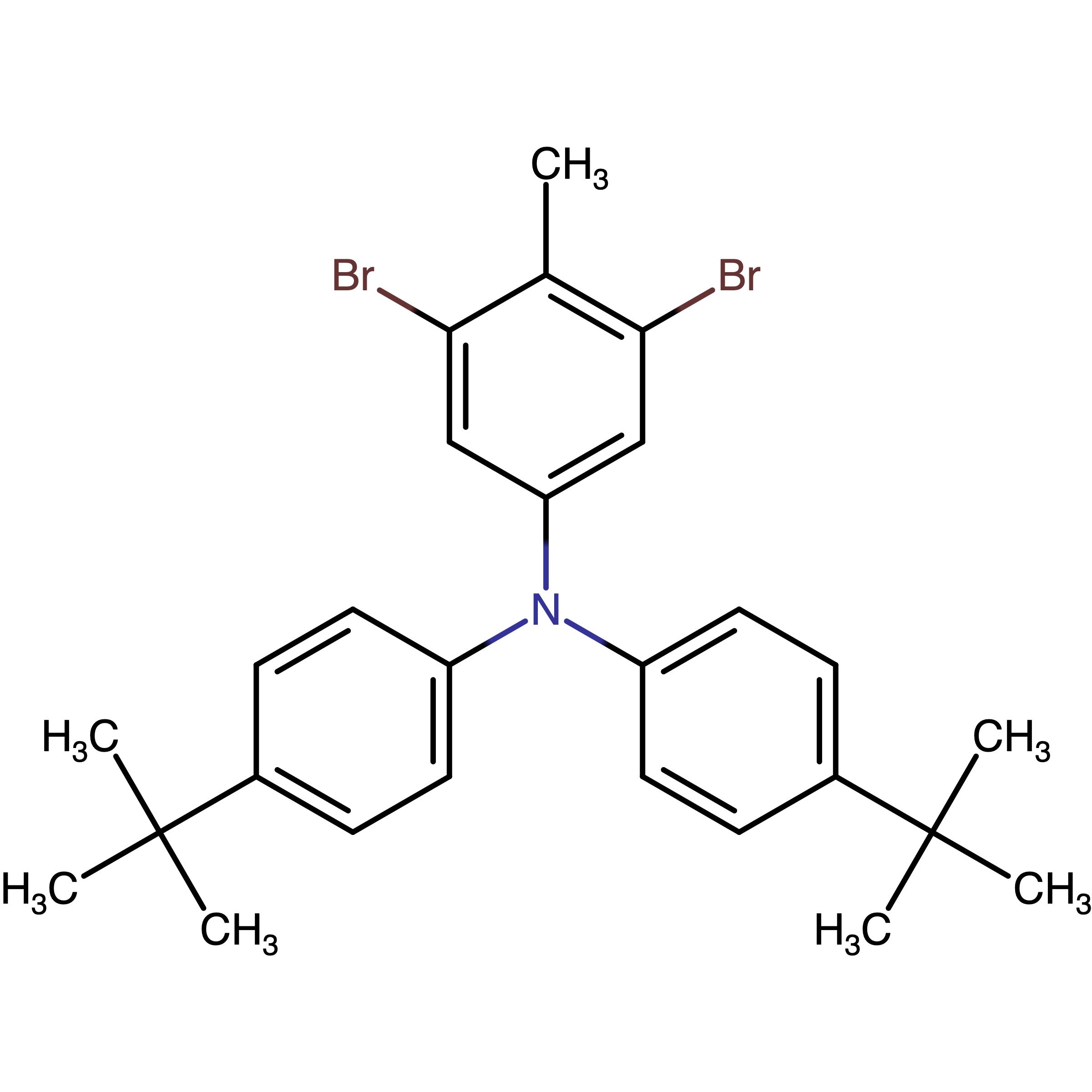 CAS RN 1236348-92-7 | 3,5-Bibromo-N,N-bis(4-tert-butylphenyl)-4-methylaniline