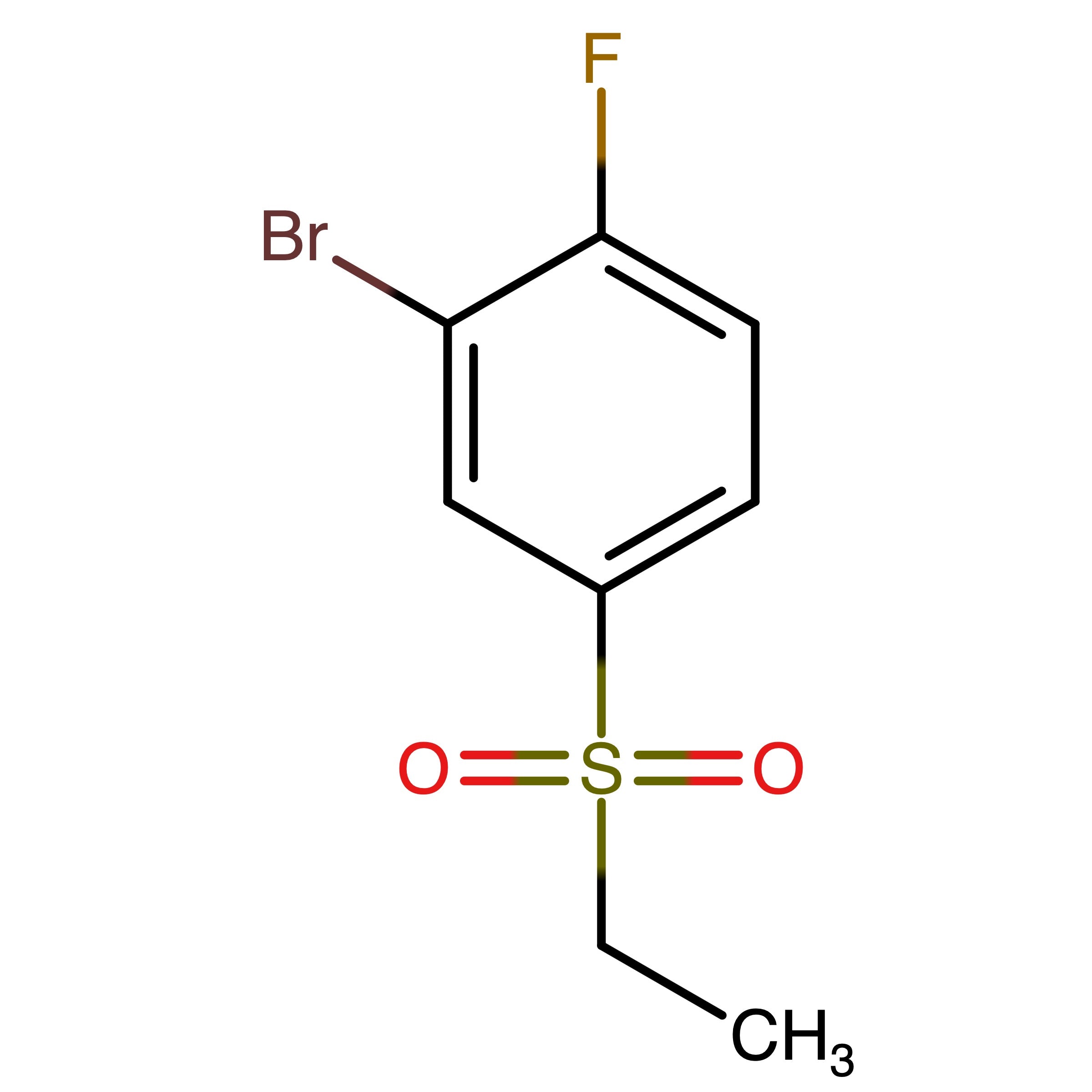 CAS RN 1240287-83-5 | 2-Bromo-4-(ethylsulfonyl)-1-fluorobenzene | MFCD28678529