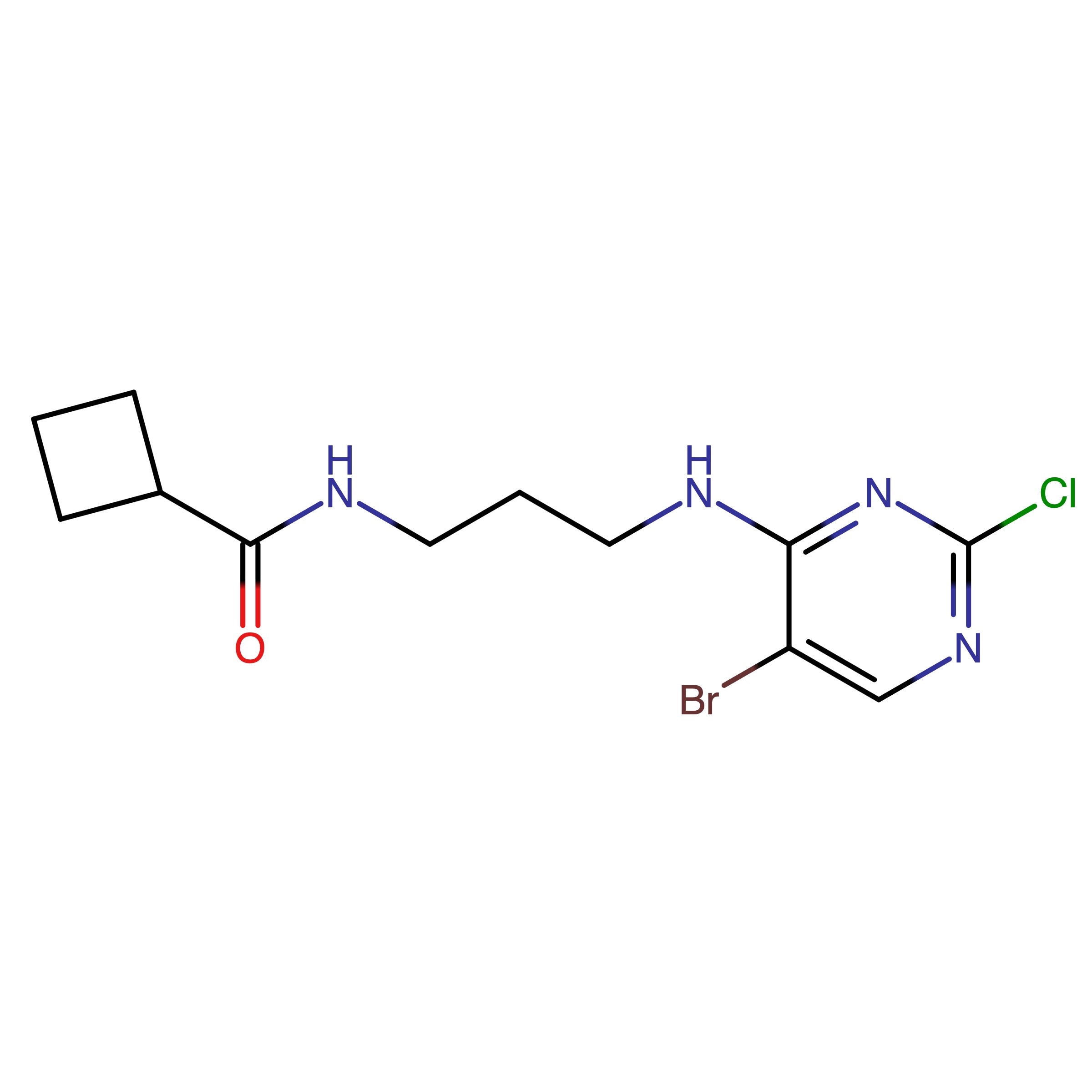 CAS RN 1243268-69-0 | N-(3-((5-Bromo-2-chloropyrimidin-4-yl)amino)propyl)cyclobutanecarboxamide | MFCD30187479