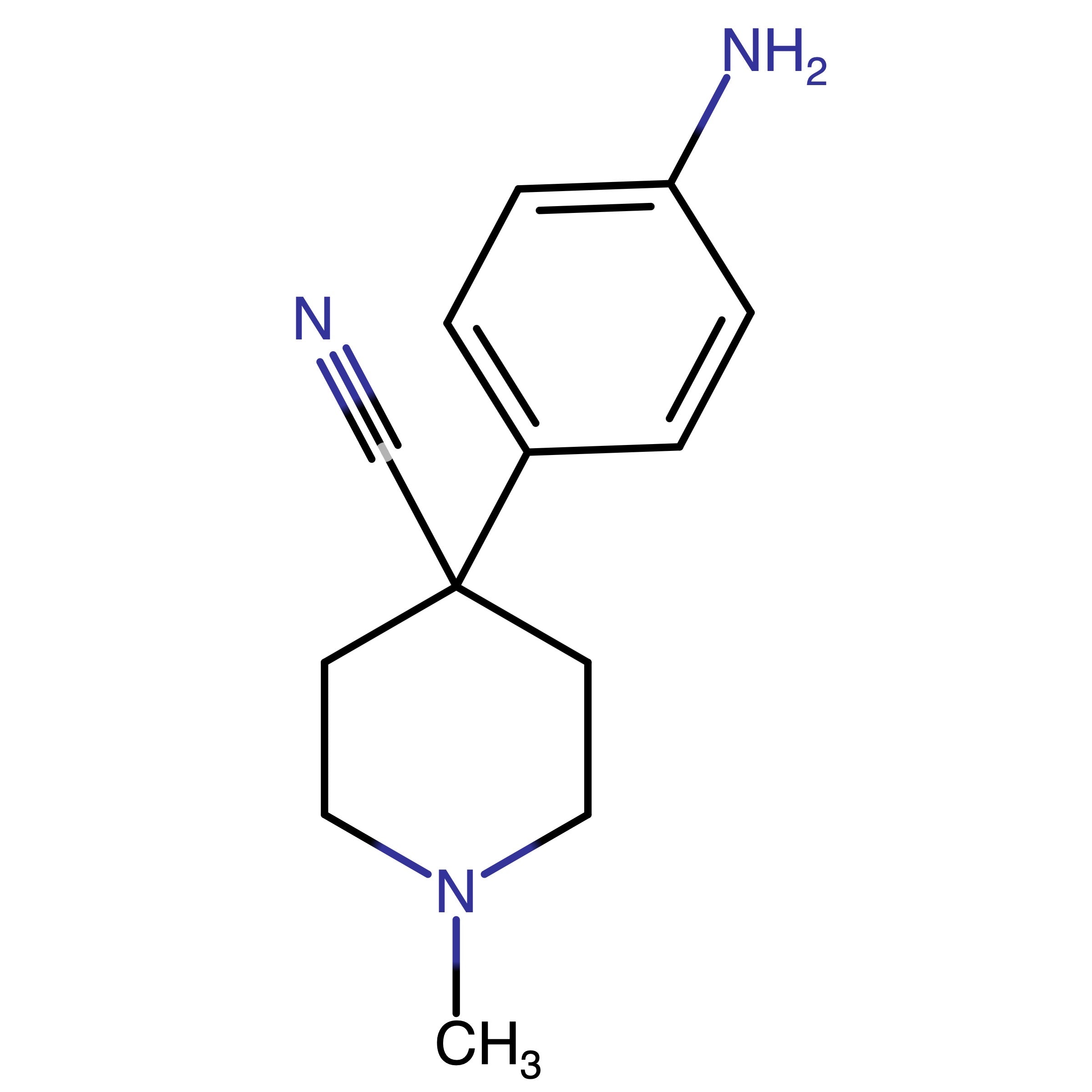 CAS RN 1243268-85-0 | 4_(4_Aminophenyl)_1_methylpiperidine_4_carbonitrile