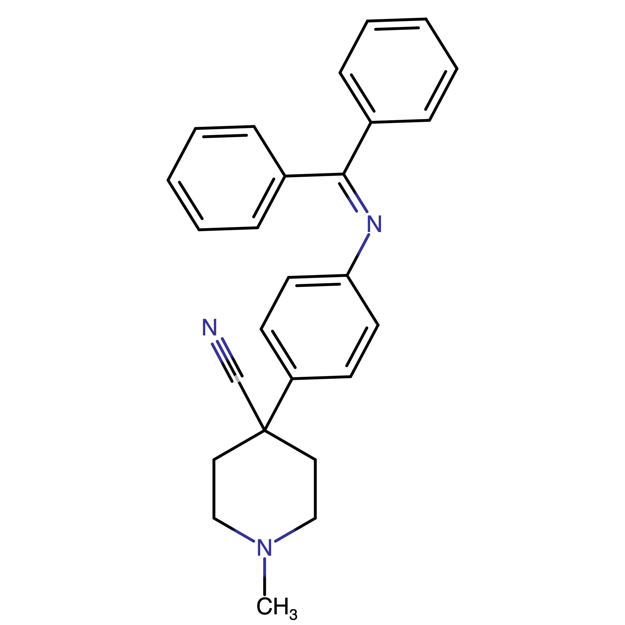 CAS RN 1243268-86-1 | 4_[4_(Benzhydrylidene_amino)_phenyl]_1_methyl_piperidine_4_carbonitrile