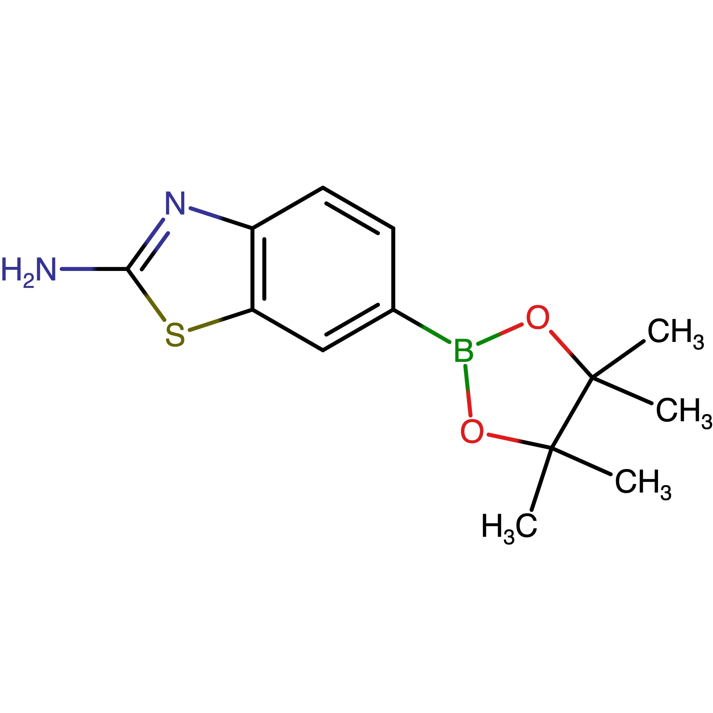 CAS RN 1244041-62-0 | 6-(4,4,5,5-Tetramethyl-1,3,2-dioxaborolan-2-yl)benzo[d]thiazol-2-amine
