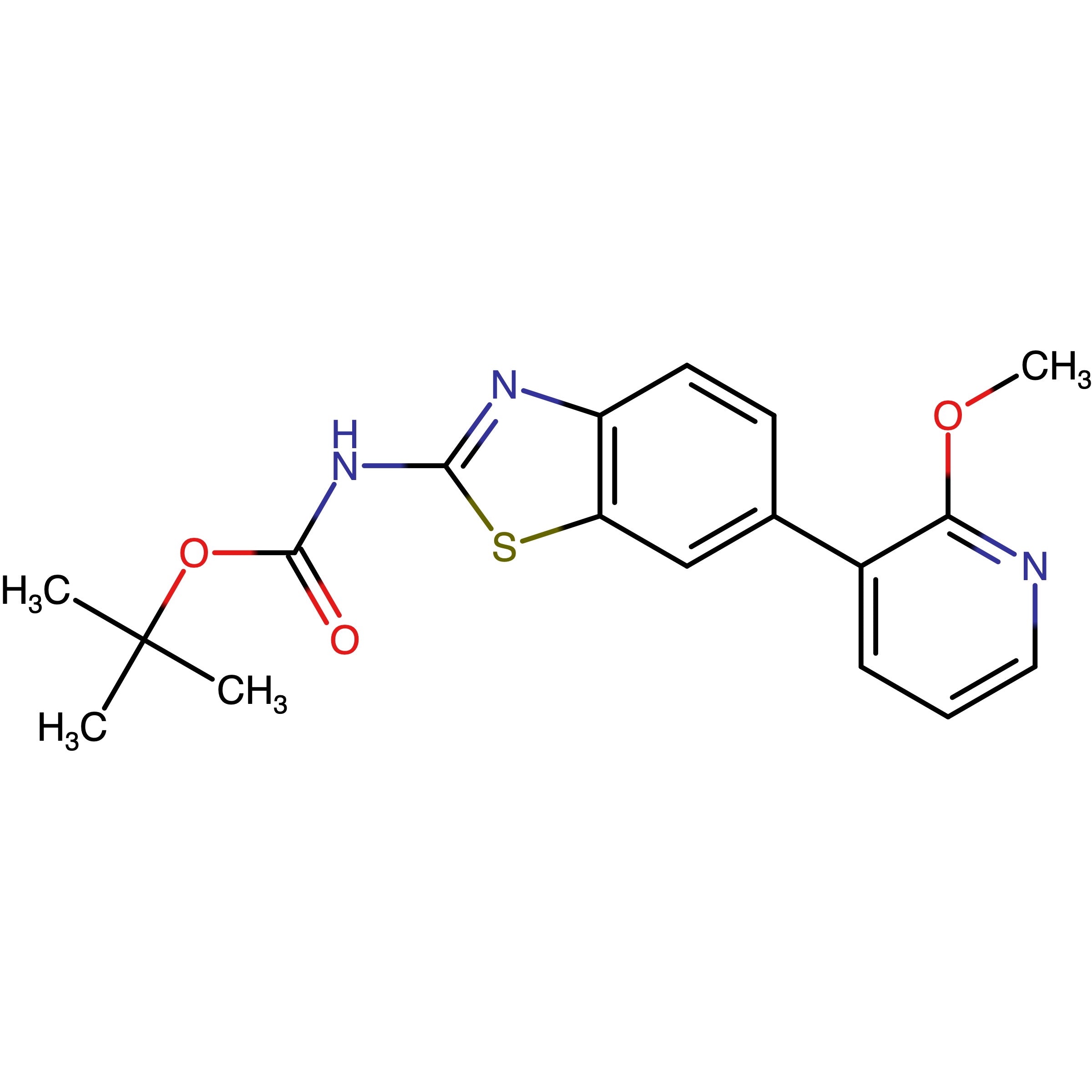 CAS RN 1244041-70-0 | tert-Butyl [6-(2-methoxypyridin-3-yl)-1,3-benzothiazol-2-yl]carbamate