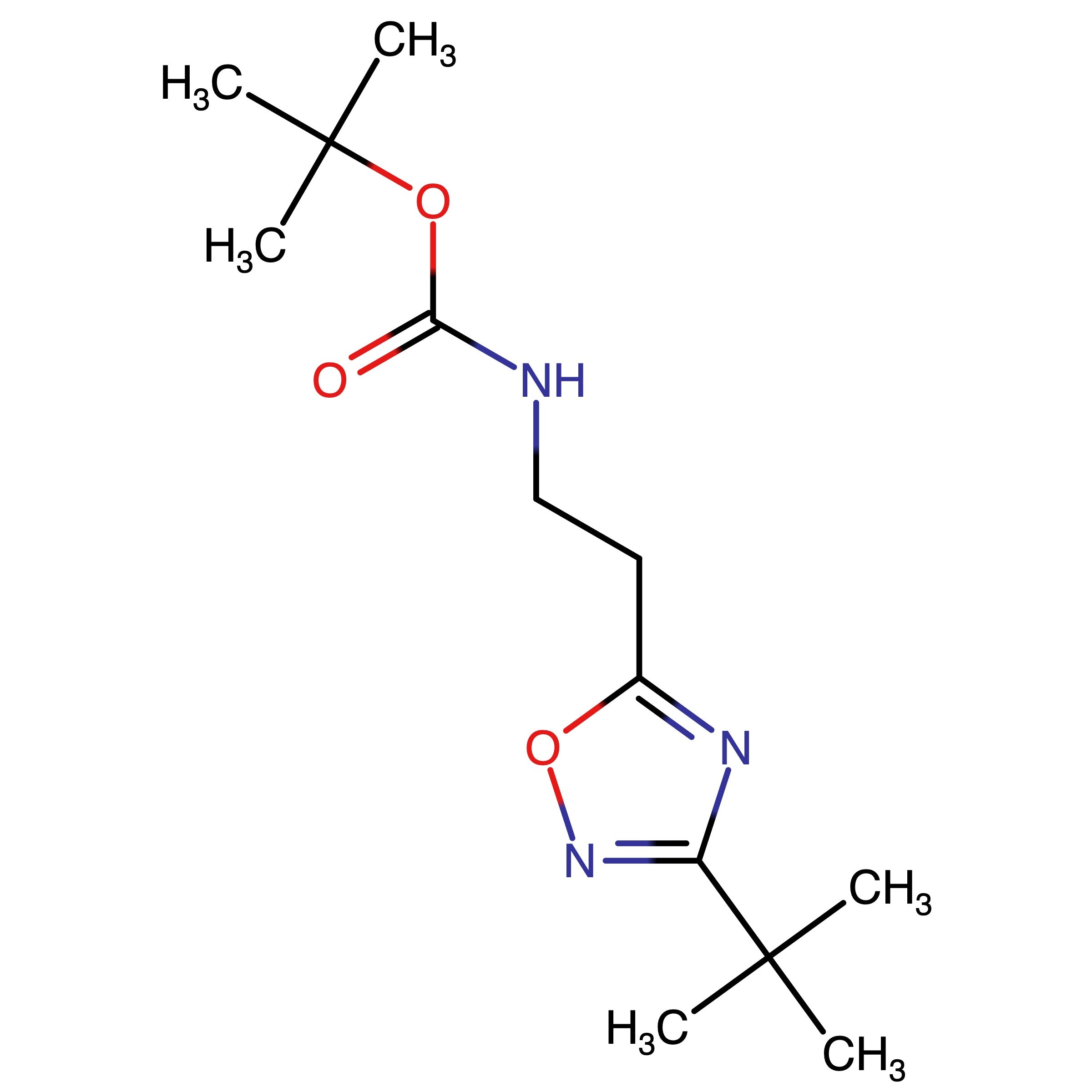 CAS RN 1244058-74-9 | tert-Butyl [2-(3-tert-butyl-1,2,4-oxadiazol-5-yl)ethyl]carbamate