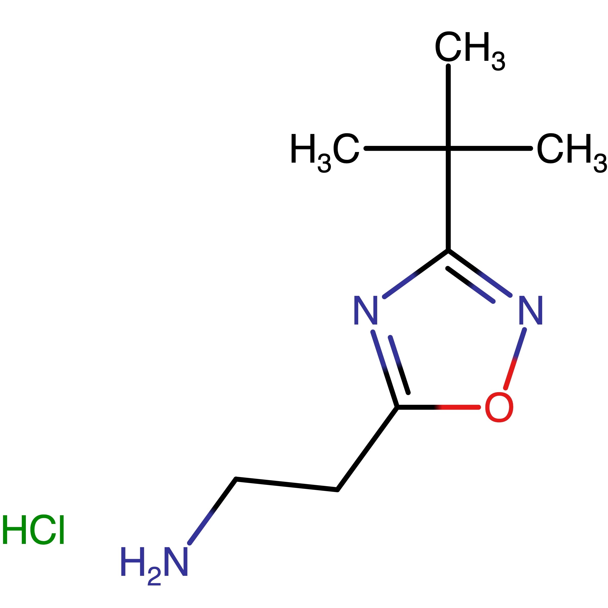 CAS RN 1244058-75-0 | 2-(3-tert-Butyl-1,2,4-oxadiazol-5-yl)ethanamine;hydrochloride