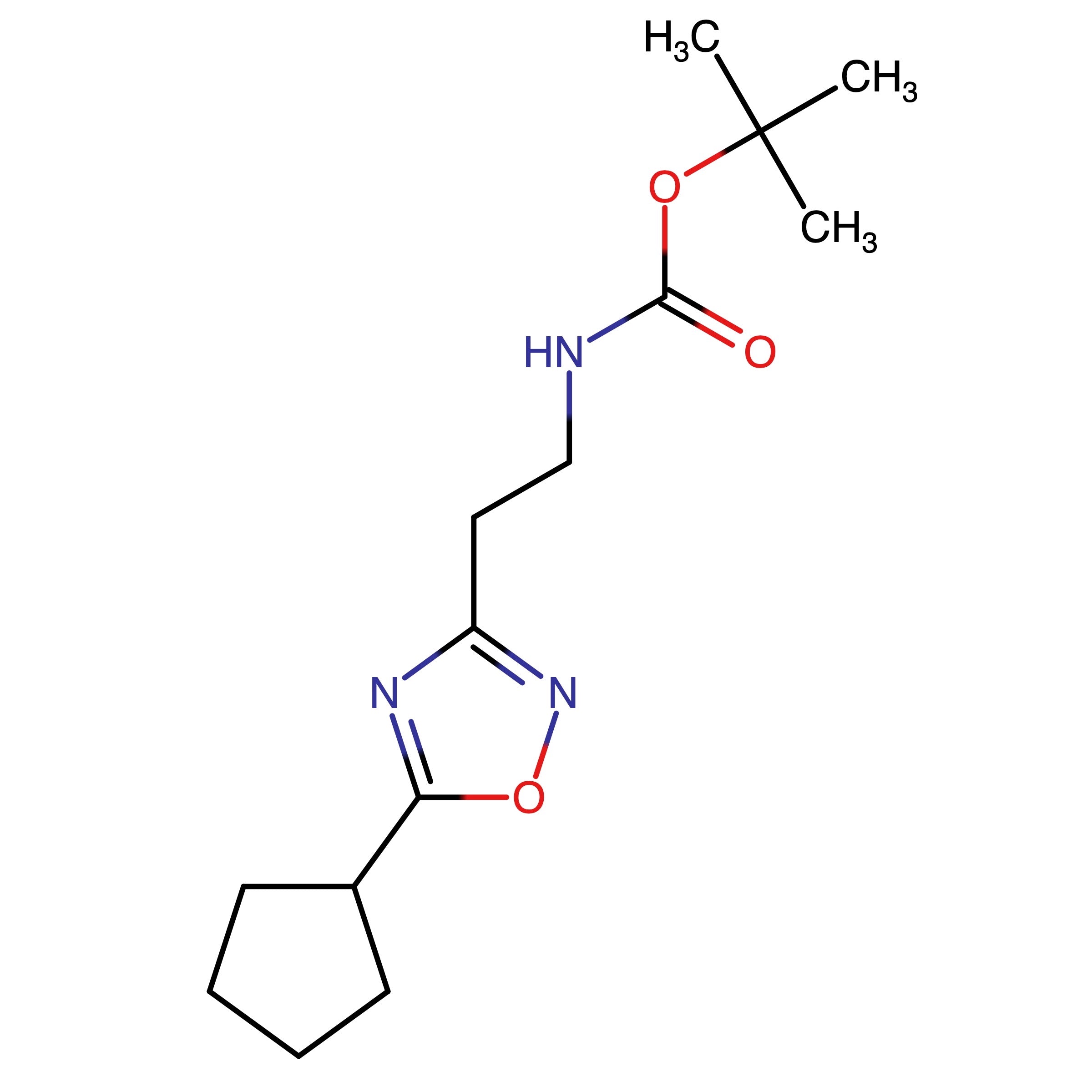 CAS RN 1244058-77-2 | tert-Butyl 2-(5-cyclopentyl-1,2,4-oxadiazol-3-yl)ethylcarbamate