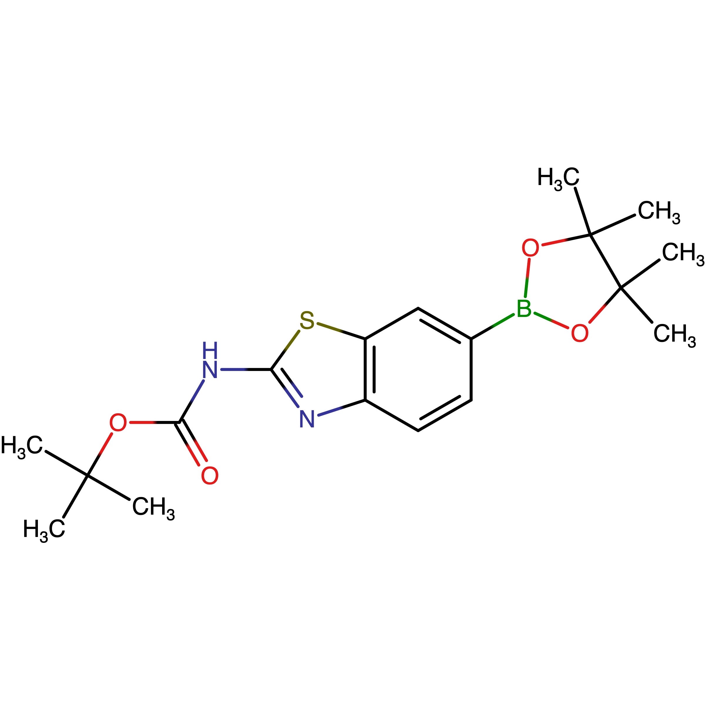 CAS RN 1244059-50-4 | tert-Butyl (6-(4,4,5,5-tetramethyl-1,3,2-dioxaborolan-2-yl)benzo[d]thiazol-2-yl)carbamate