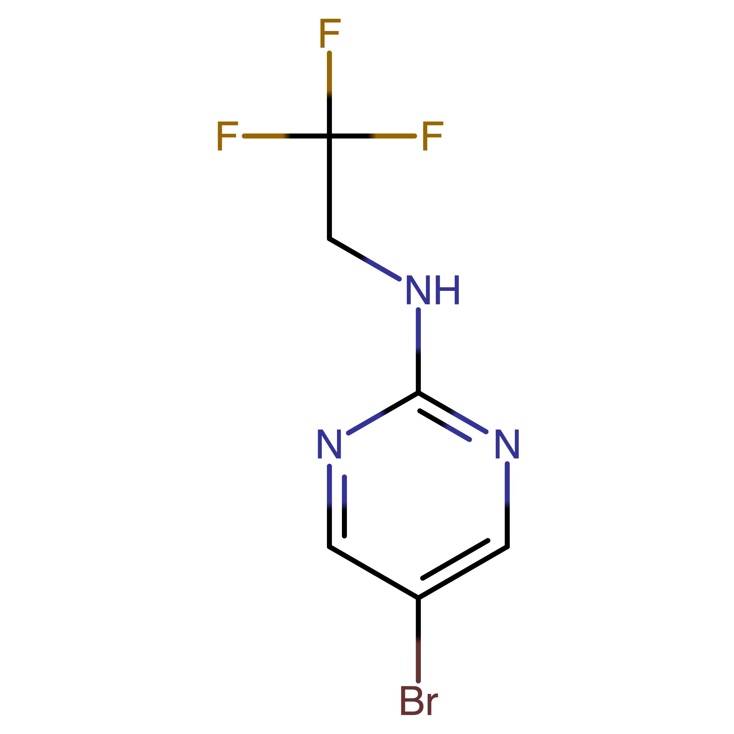 CAS RN 1245563-08-9 | 5-Bromo-N-(2,2,2-trifluoroethyl)pyrimidin-2-amine | MFCD17015846