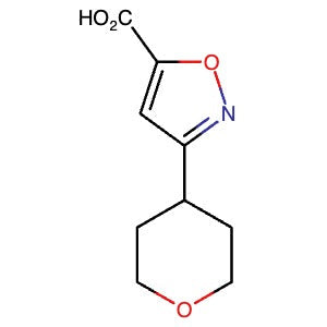 1247496-56-5 | 3-(Tetrahydro-2H-pyran-4-yl)isoxazole-5-carboxylic acid - Hoffman Fine Chemicals