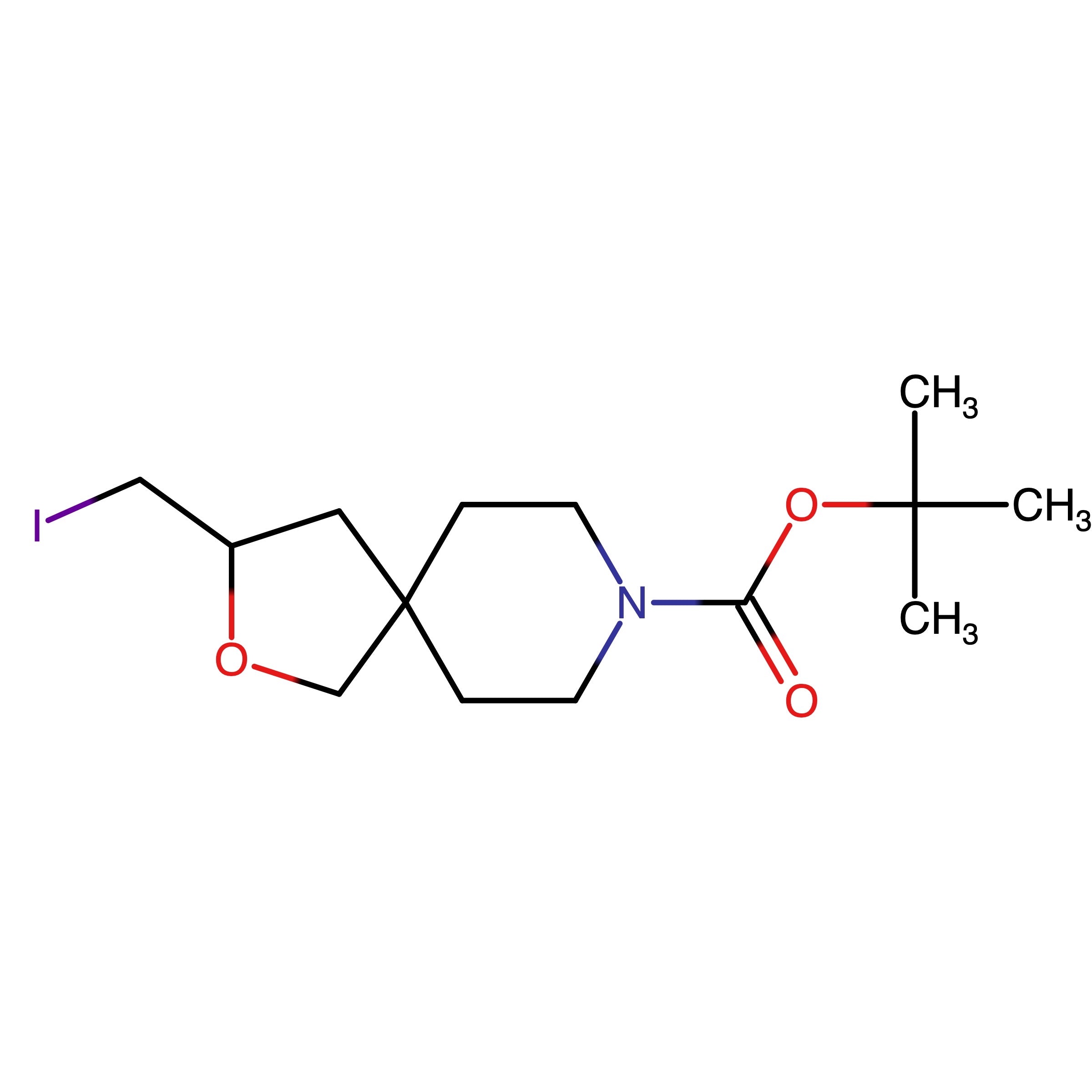 CAS RN 1250998-93-6 | tert-Butyl 3-(iodomethyl)-2-oxa-8-azaspiro[4.5]decane-8-carboxylate | MFCD15530221