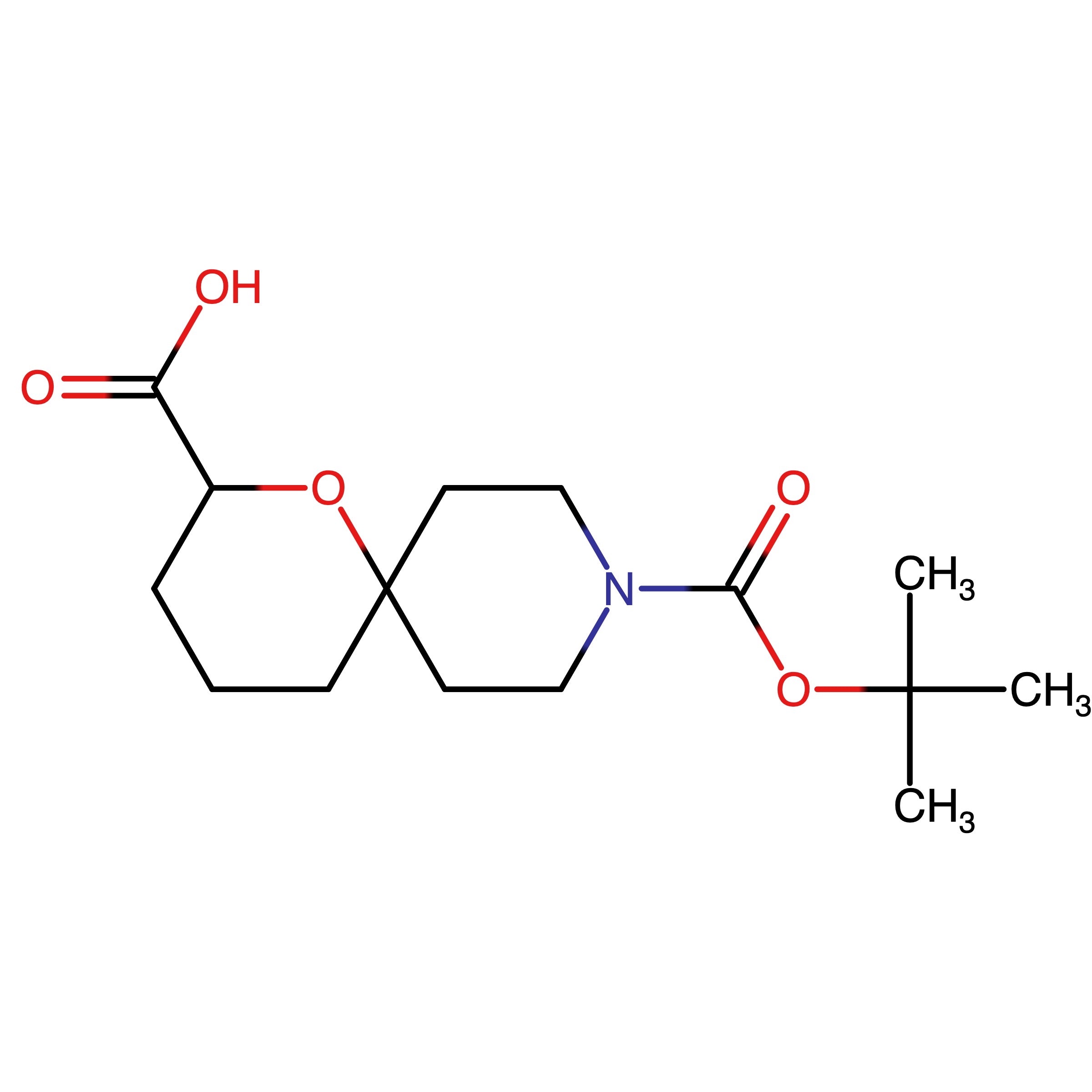 CAS RN 1251007-93-8 | 9-(tert-Butoxycarbonyl)-1-oxa-9-azaspiro[5.5]undecane-2-carboxylic acid | MFCD17016164