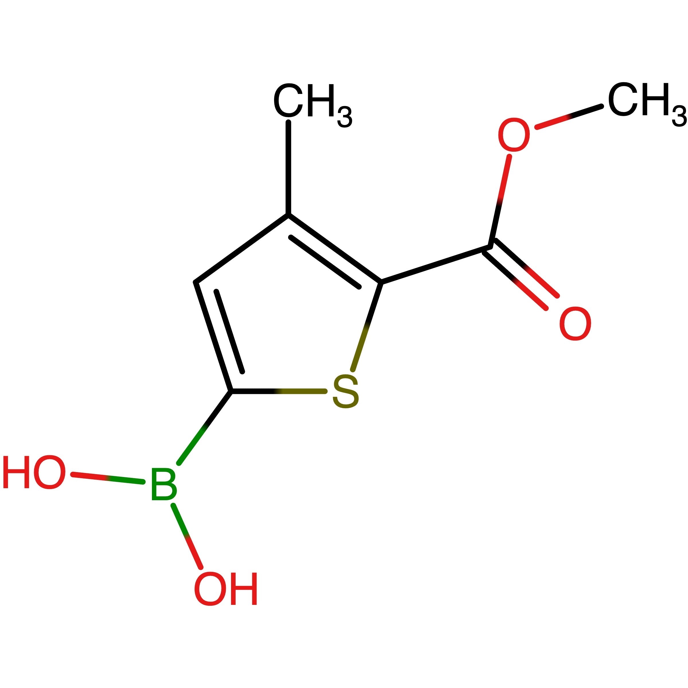 CAS RN 1256345-70-6 | (5-(Methoxycarbonyl)-4-methylthiophen-2-yl)boronic acid | MFCD17015731