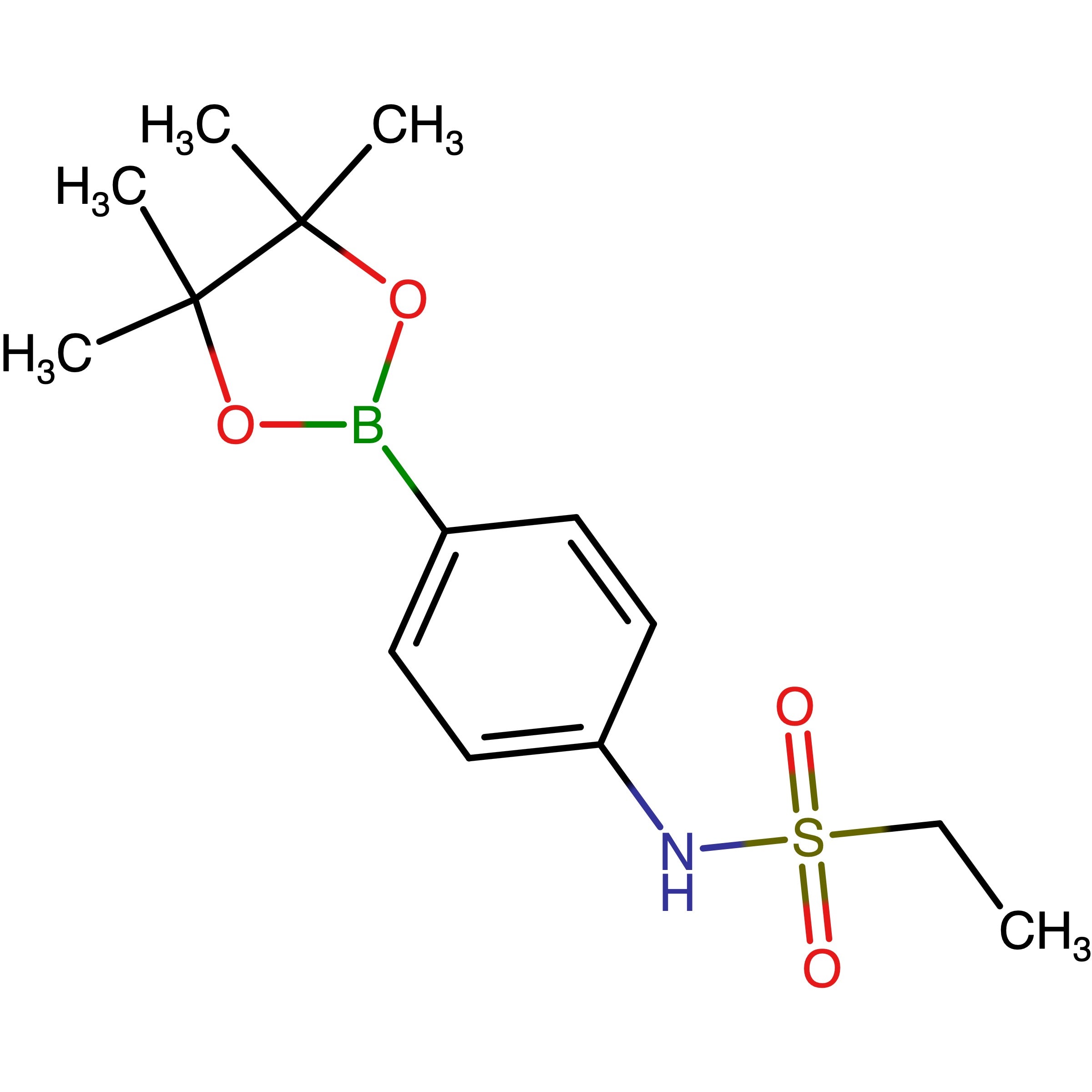 CAS RN 1256359-16-6 | N-(4-(4,4,5,5-Tetramethyl-1,3,2-dioxaborolan-2-yl)phenyl)ethanesulfonamide | MFCD16036134
