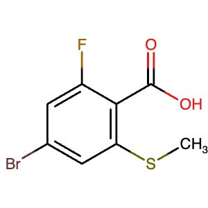 1256918-52-1 | 4-Bromo-2-fluoro-6-(methylthio)benzoic acid - Hoffman Fine Chemicals