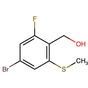 1256918-53-2 | (4-Bromo-2-fluoro-6-(methylthio)phenyl)methanol - Hoffman Fine Chemicals