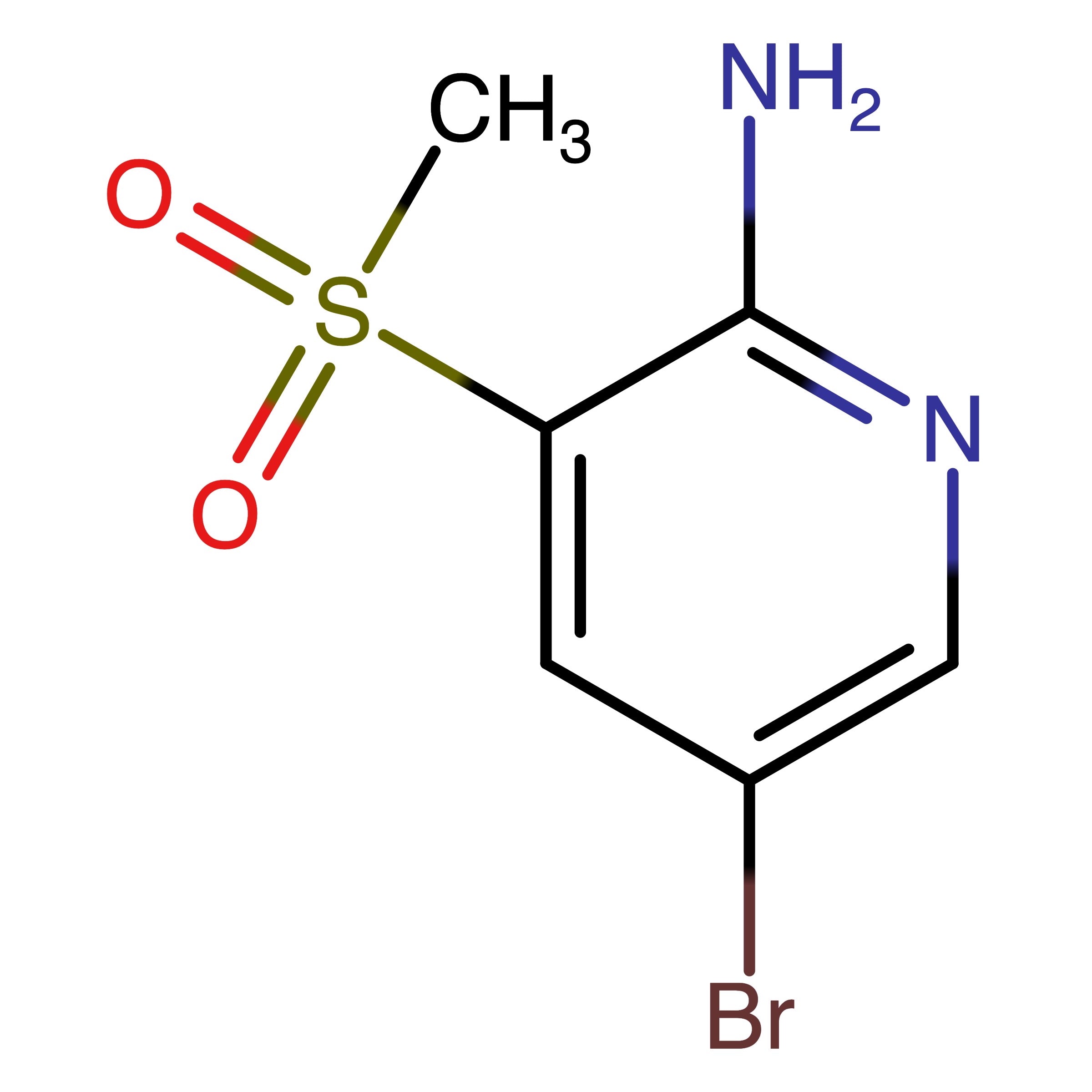 CAS RN 1256957-75-1 | 5-Bromo-3-(methylsulfonyl)pyridin-2-amine | MFCD26390204