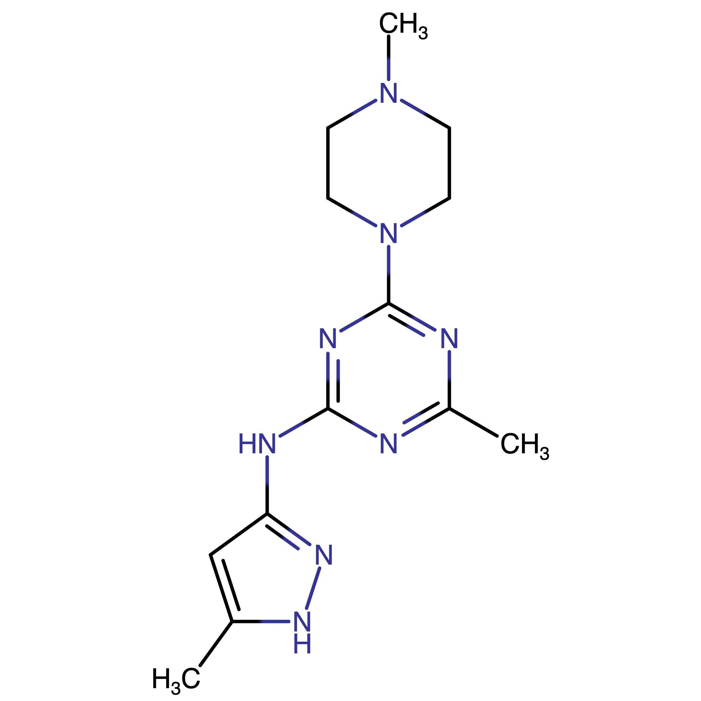CAS RN 1258299-92-1 | 4-Methyl-6-(4-methylpiperazin-1-yl)-N-(5-methyl-1H-pyrazol-3-yl)-1,3,5-triazin-2-amine