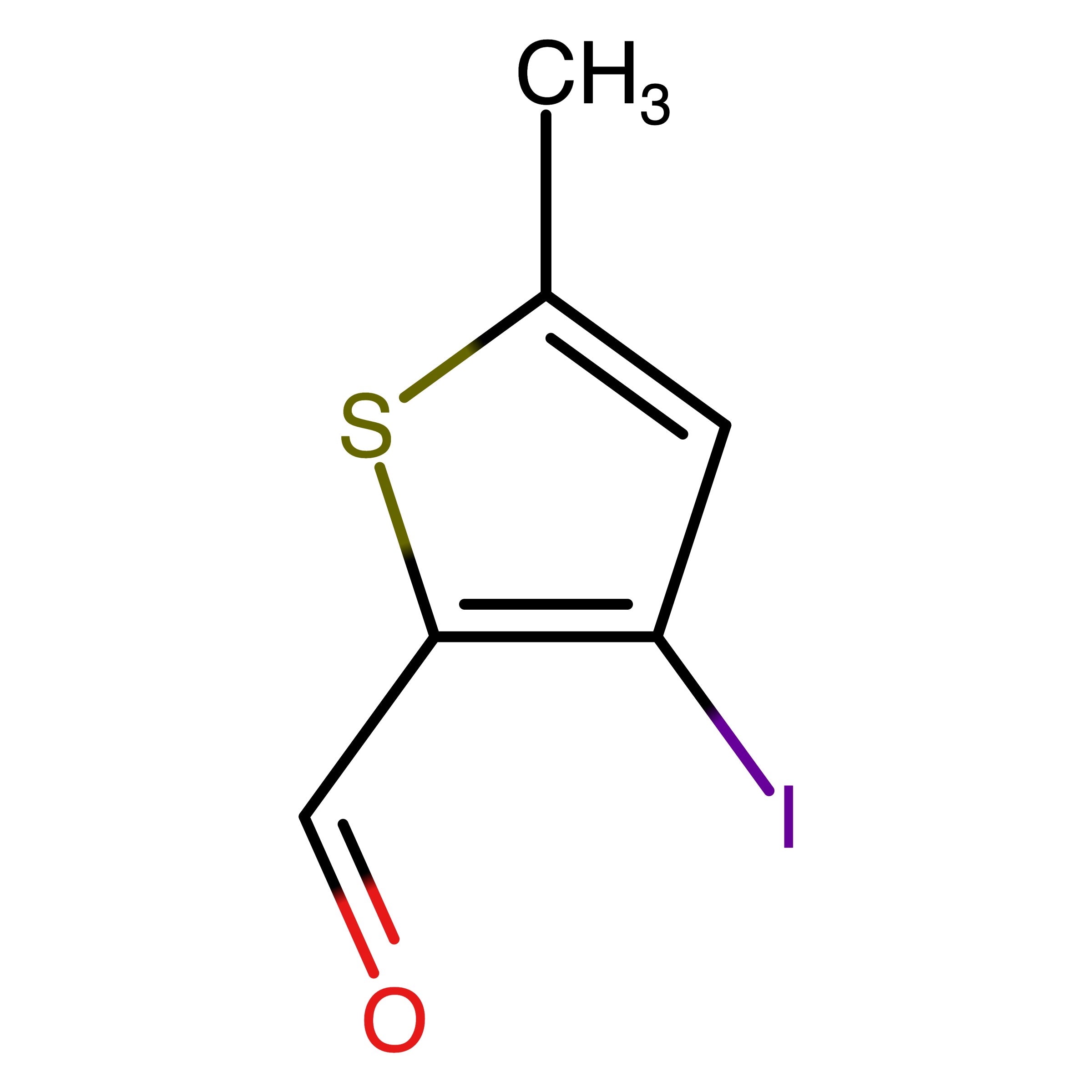 CAS RN 1259895-65-2 | 3-Iodo-5-methylthiophene-2-carbaldehyde