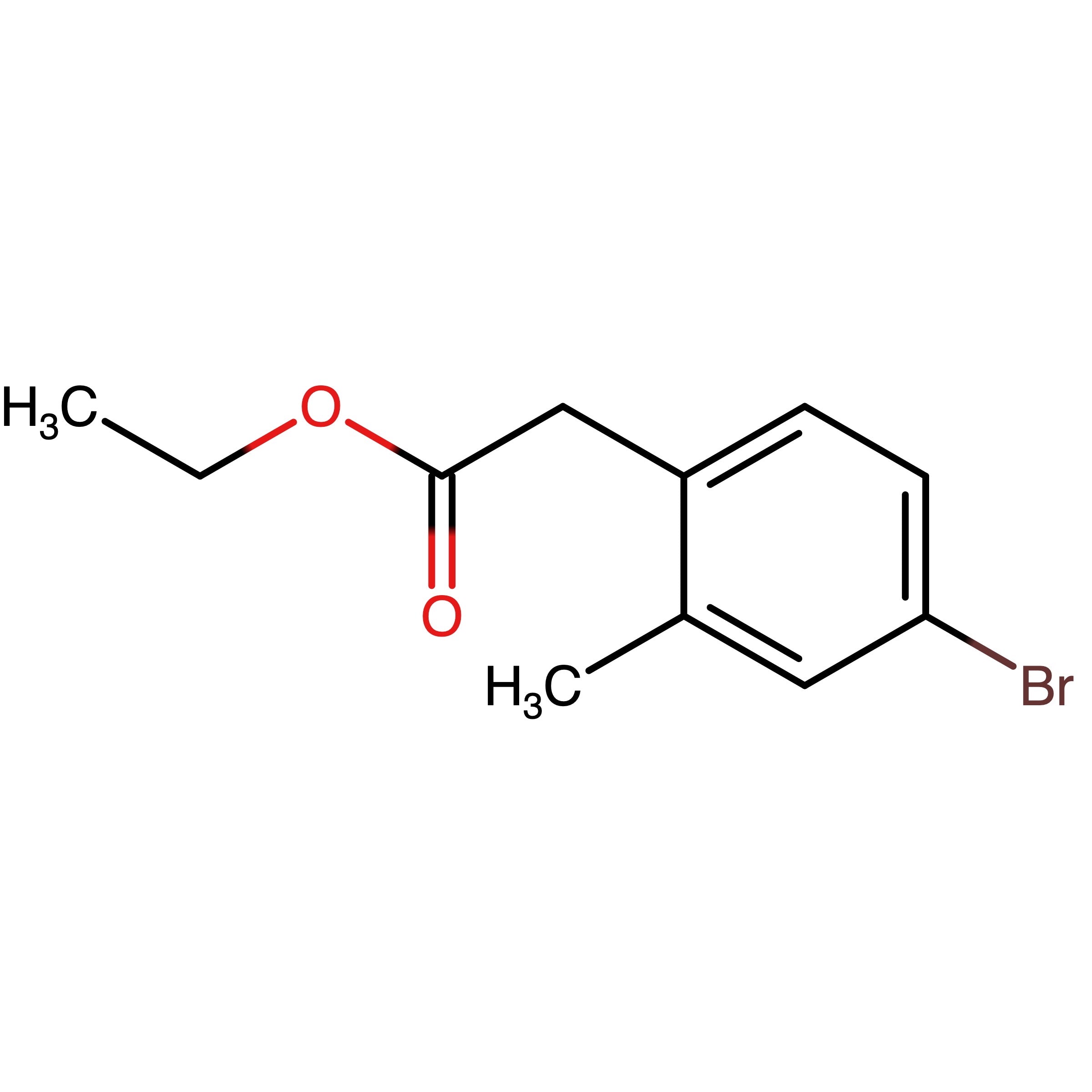 CAS RN 1261456-10-3 | Ethyl 2-(4-bromo-2-methylphenyl)acetate