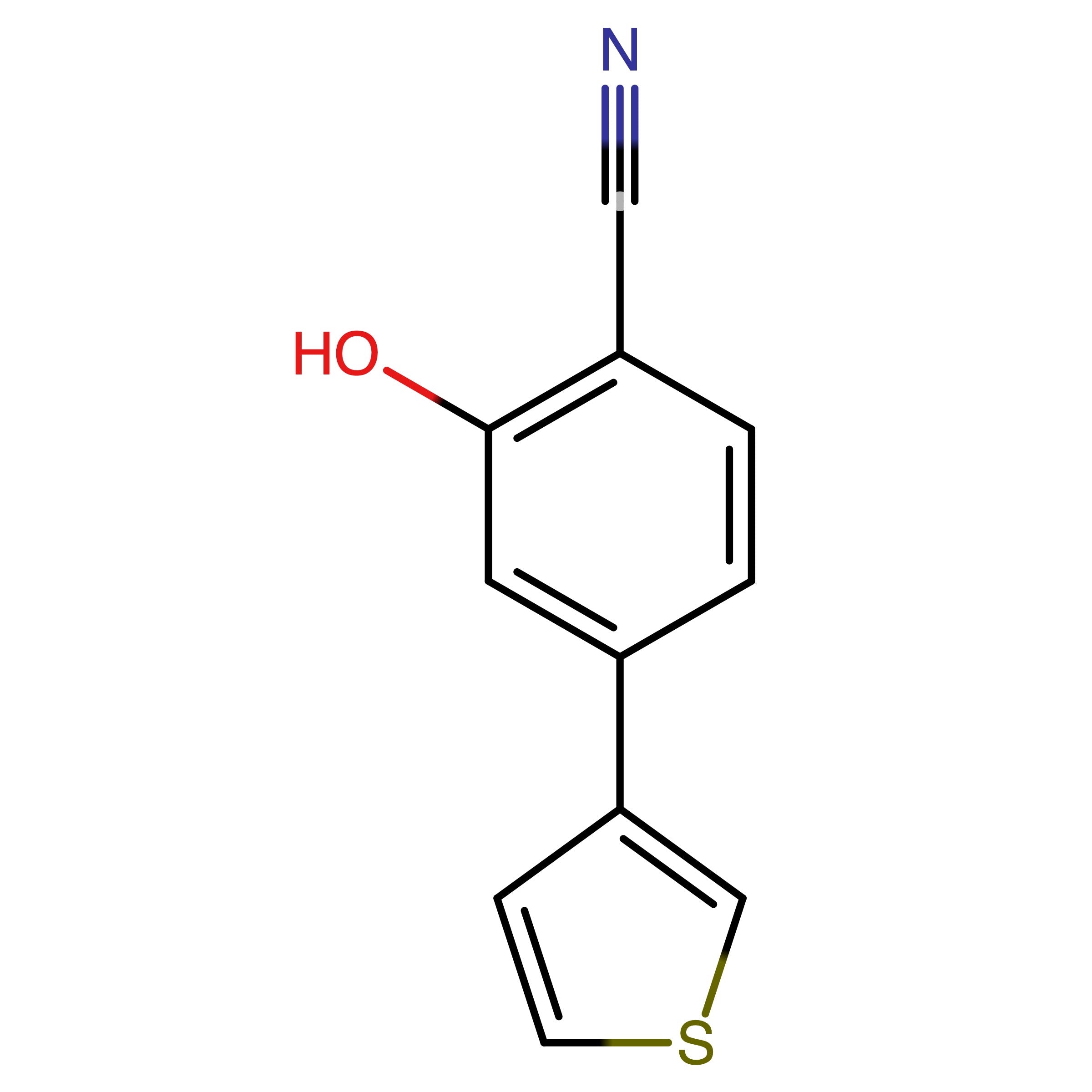 CAS RN 1261972-98-8 | 2-Hydroxy-4-(thiophen-3-yl)benzonitrile