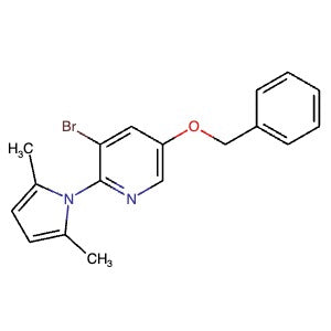 1262133-29-8 | 5-(Benzyloxy)-3-bromo-2-(2,5-dimethyl-1H-pyrrol-1-yl)pyridine - Hoffman Fine Chemicals