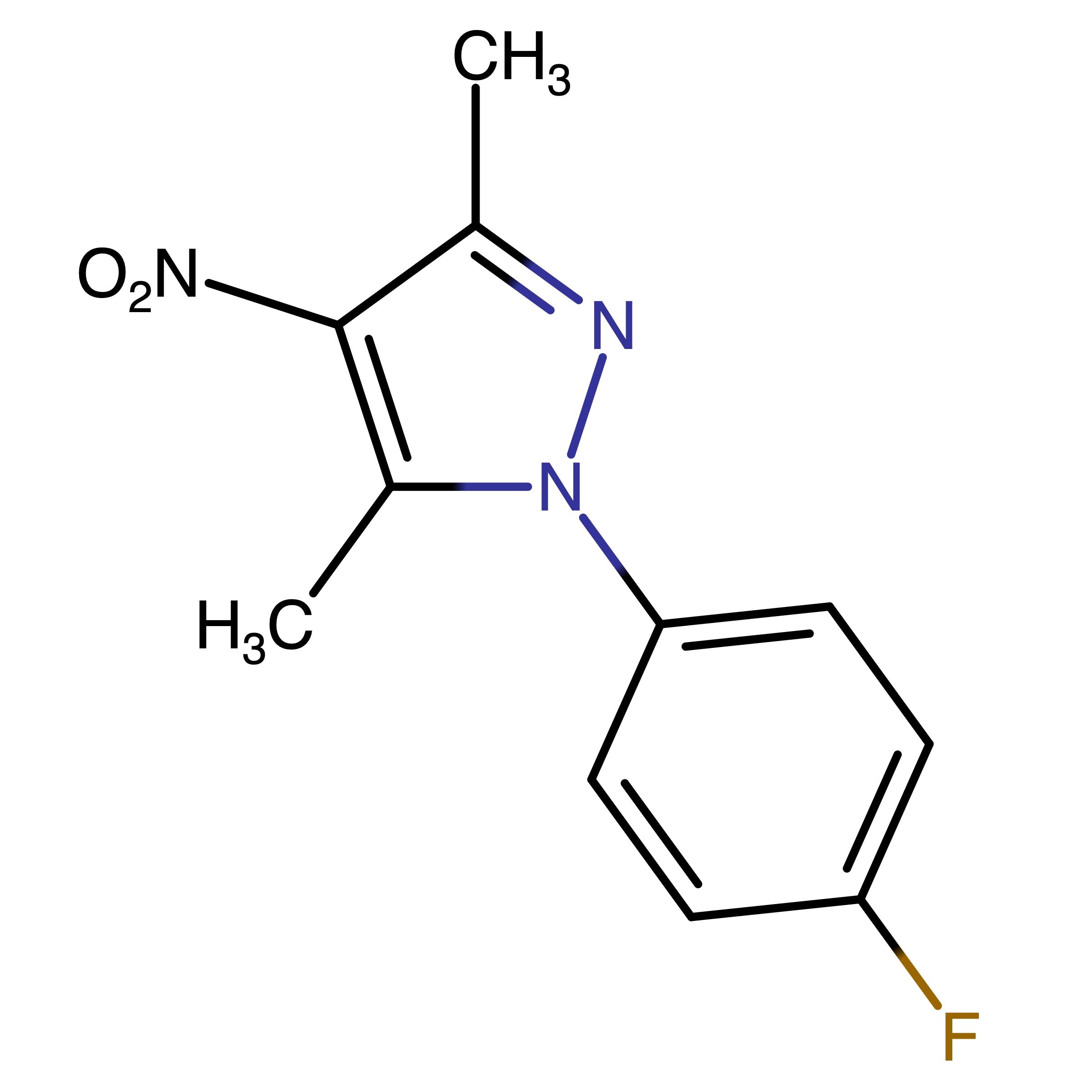 CAS RN 1266514-48-0 | 1-(4-Fluorophenyl)-3,5-dimethyl-4-nitro-1H-pyrazole