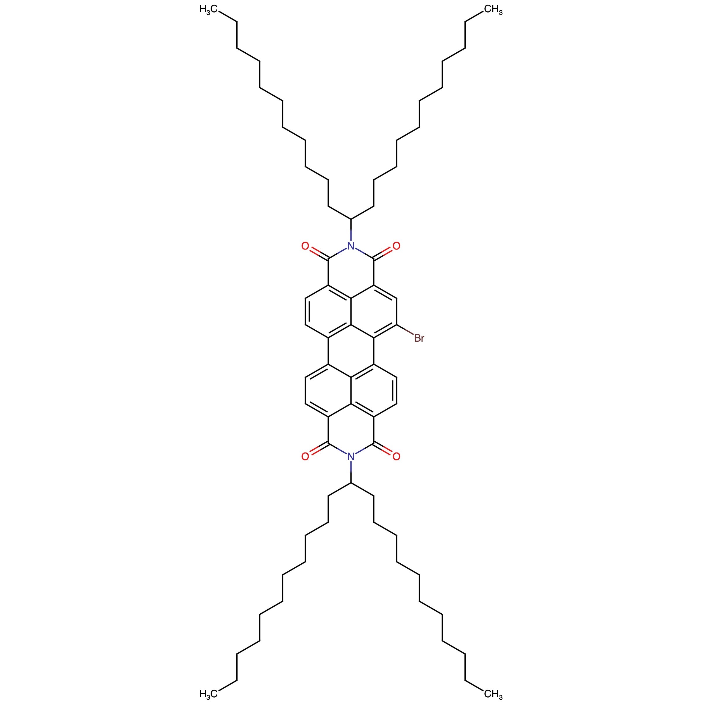CAS RN 1268673-68-2 | 5- Bromo-2,9-di(12-tricosanyl)anthra[2,1,9-def:6,5,10-d'e'f']diisoquinoline-1,3,8,10(2h,9h)-tetraone