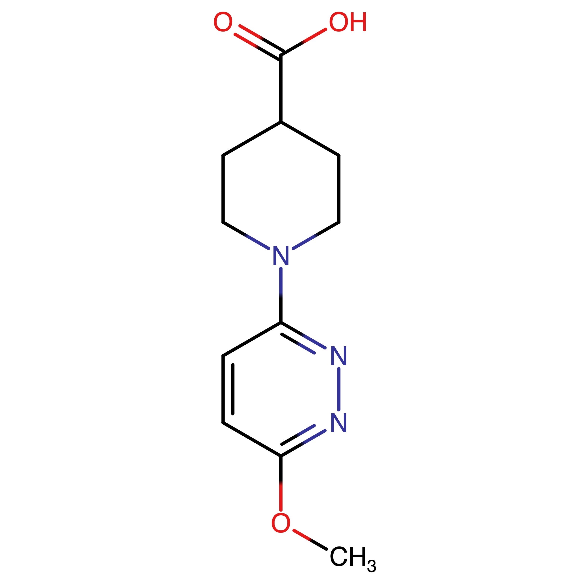 CAS RN 1268692-83-6 | 1-(6-Methoxypyridazin-3-yl)piperidine-4-carboxylic acid | MFCD15194879