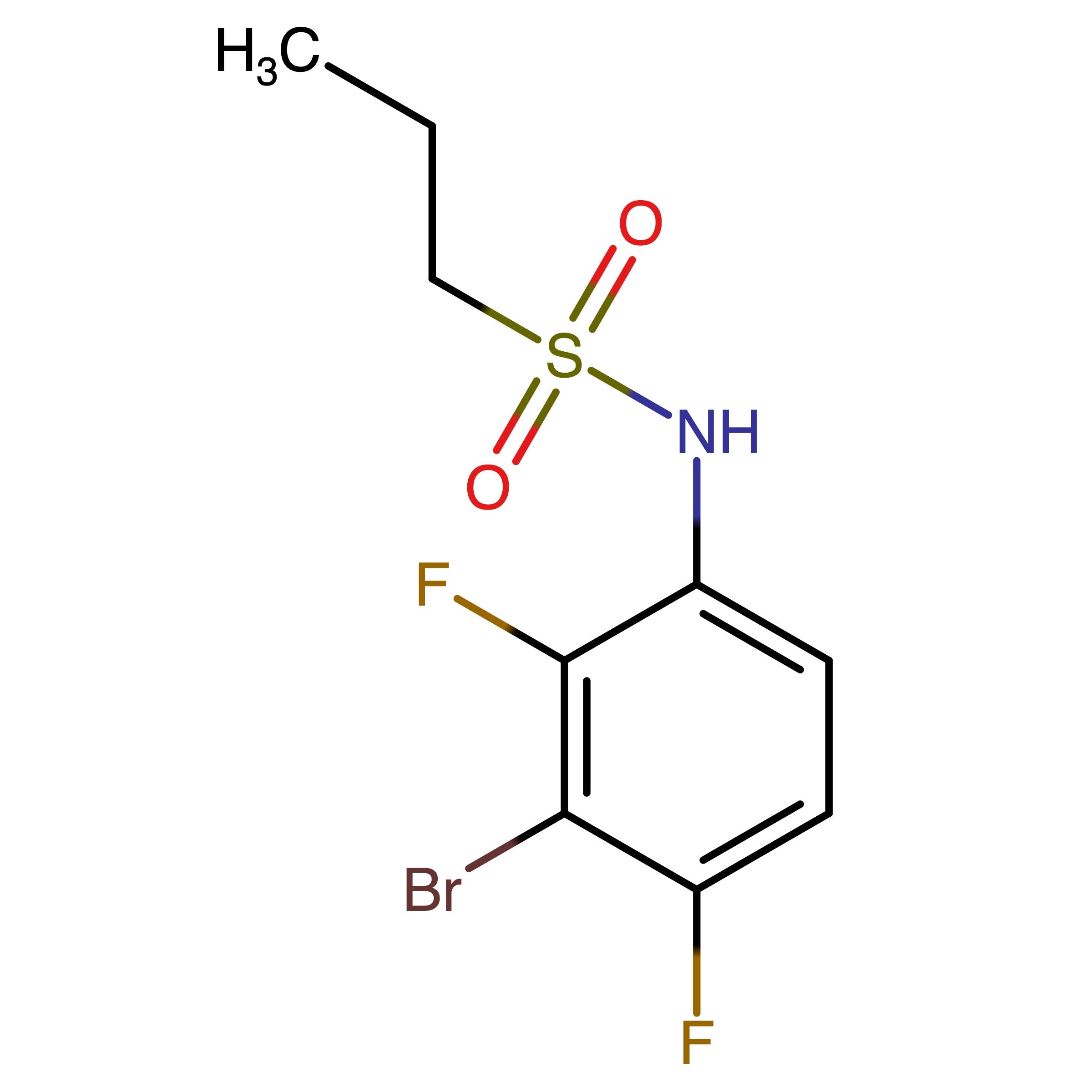 CAS RN 1269440-66-5 | N-(3-Bromo-2,4-difluorophenyl)propane-1-sulfonamide | MFCD27942849