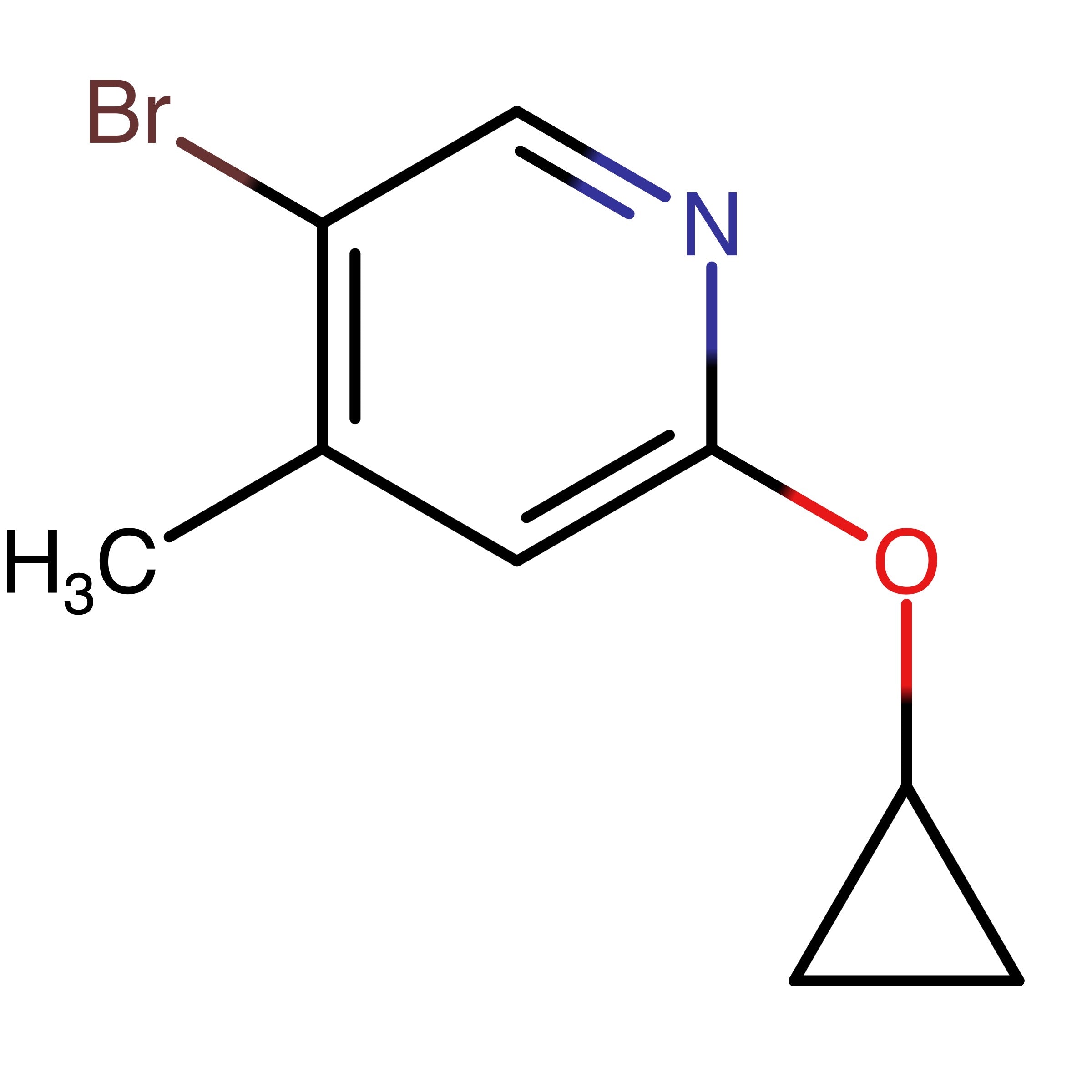 CAS RN 1288991-29-6 | 5_Bromo_2_cyclopropoxy_4_methylpyridine