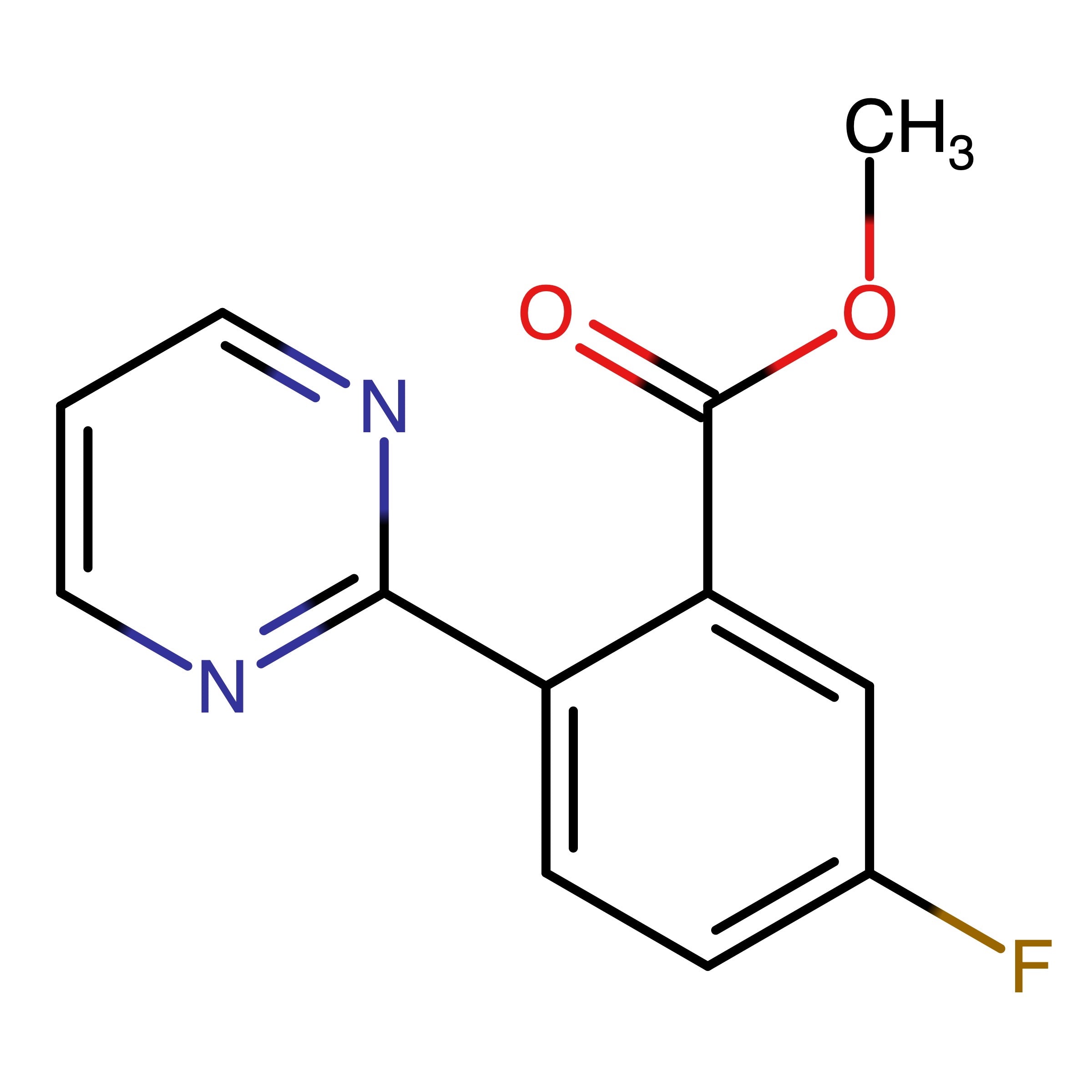 CAS RN 1293284-59-9 | Methyl 5-fluoro-2-(pyrimidin-2-yl)benzoate | MFCD26401353
