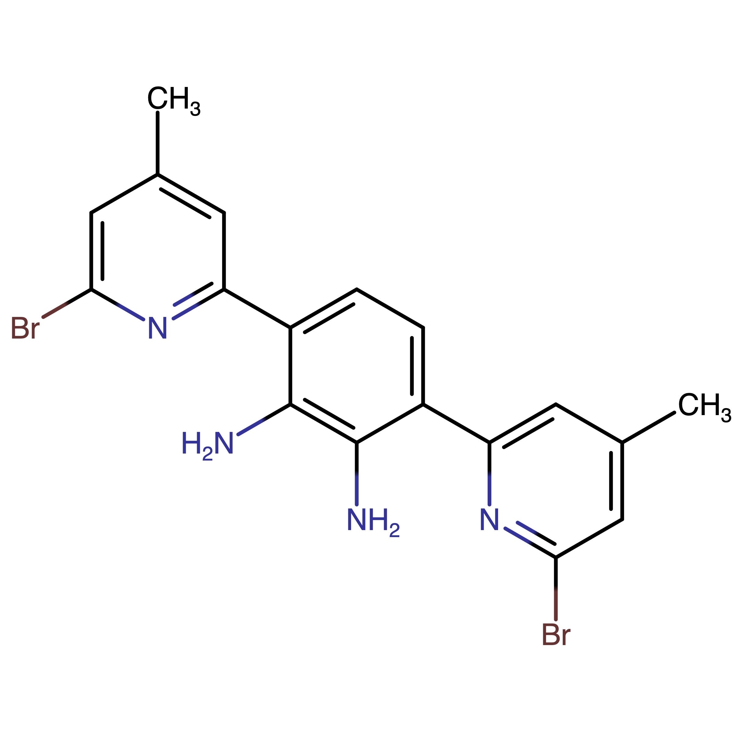 CAS RN 1300740-00-4 | 3,6-Bis(2-bromo-4-methylpyridin-2-yl)benzene-1,2-diamine