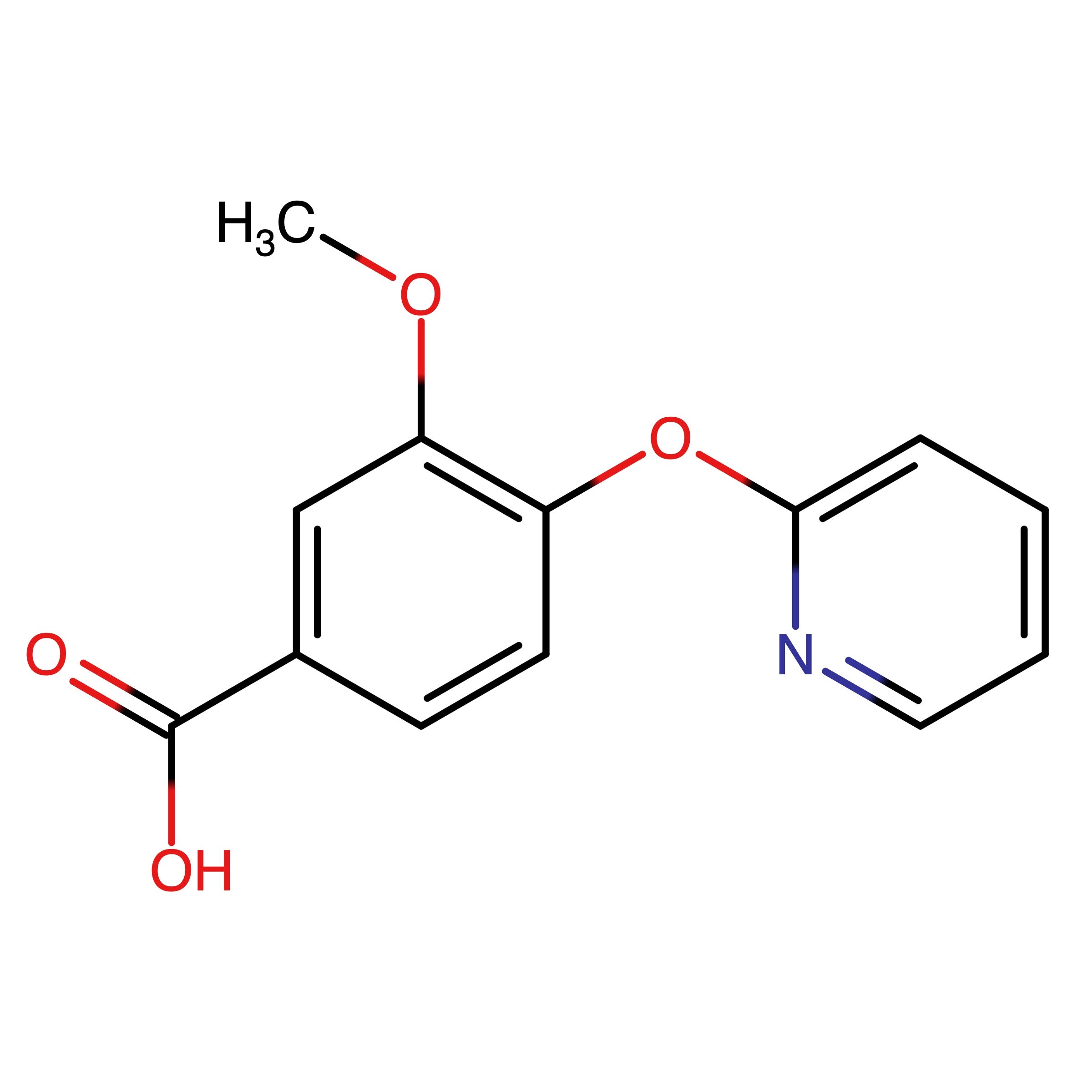 CAS RN 1308275-82-2 | Name: 3-Methoxy-4-pyridin-2-yloxybenzoic acid