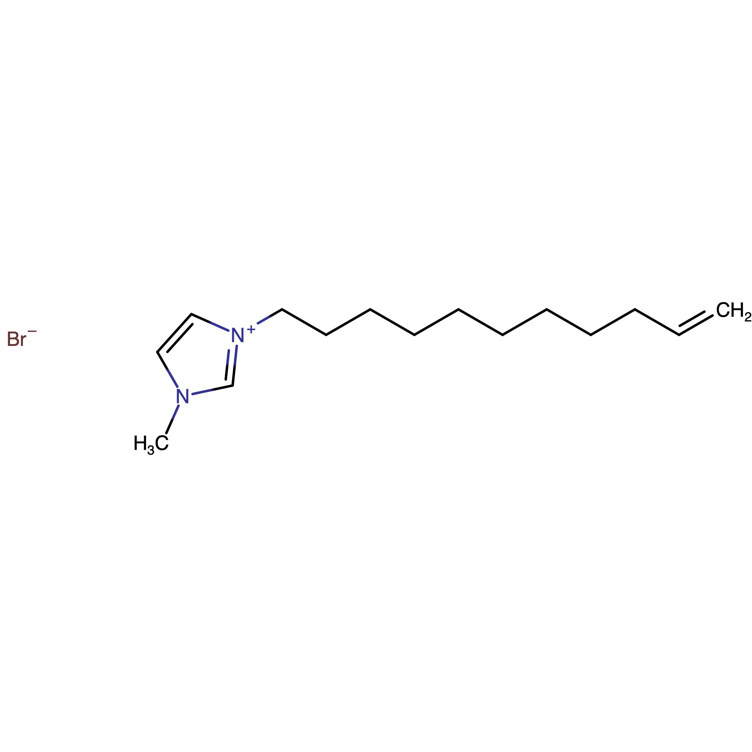 CAS RN 1308755-14-7 | 1-Methyl-3-(undec-10-en-1-yl)imidazolium bromide
