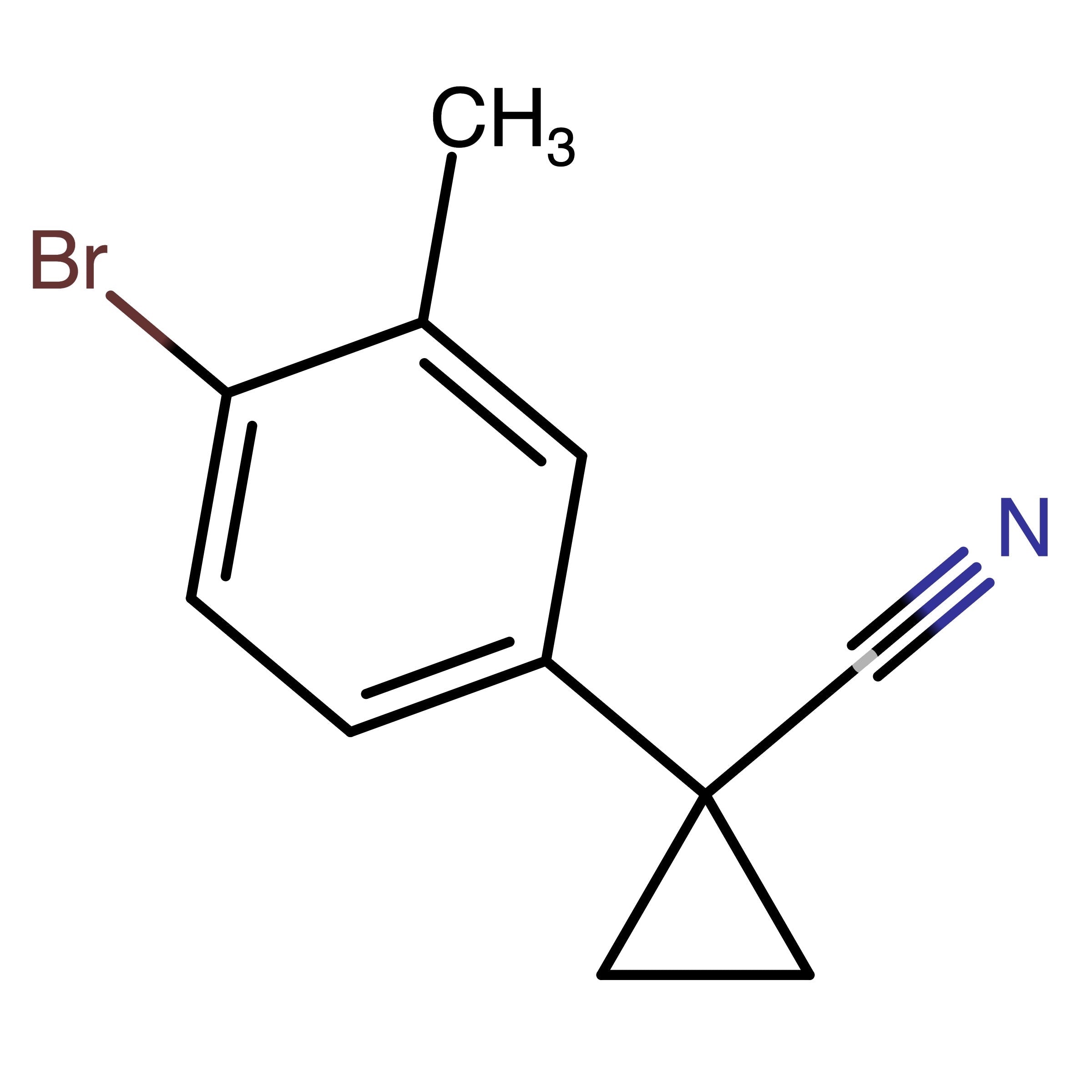 CAS RN 1314760-71-8 | 1-(4-Bromo-3-methylphenyl)cyclopropanecarbonitrile | MFCD19692817