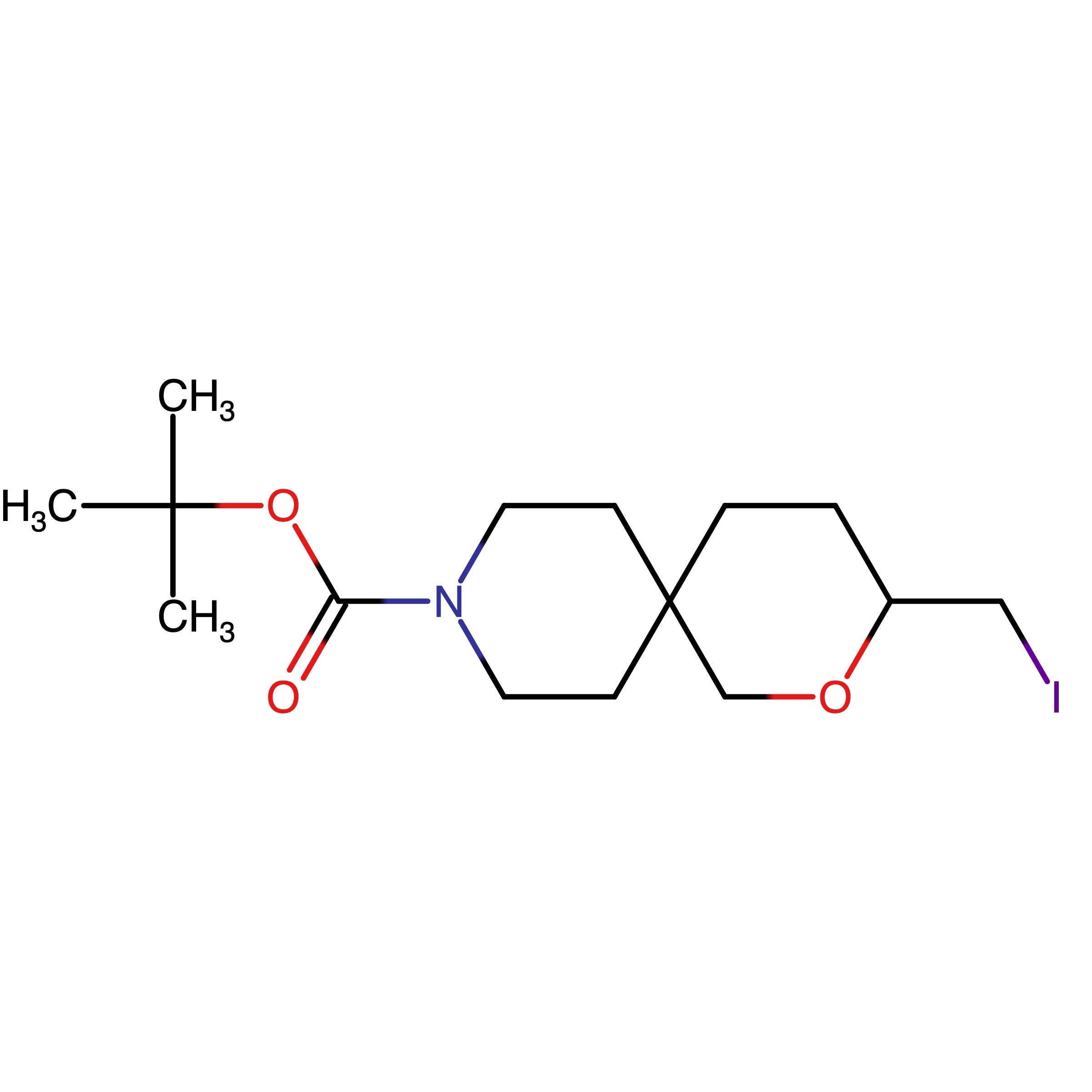 CAS RN 1330763-32-0 | tert-Butyl 3-(iodomethyl)-2-oxa-9-azaspiro[5.5]undecane-9-carboxylate | MFCD20230601