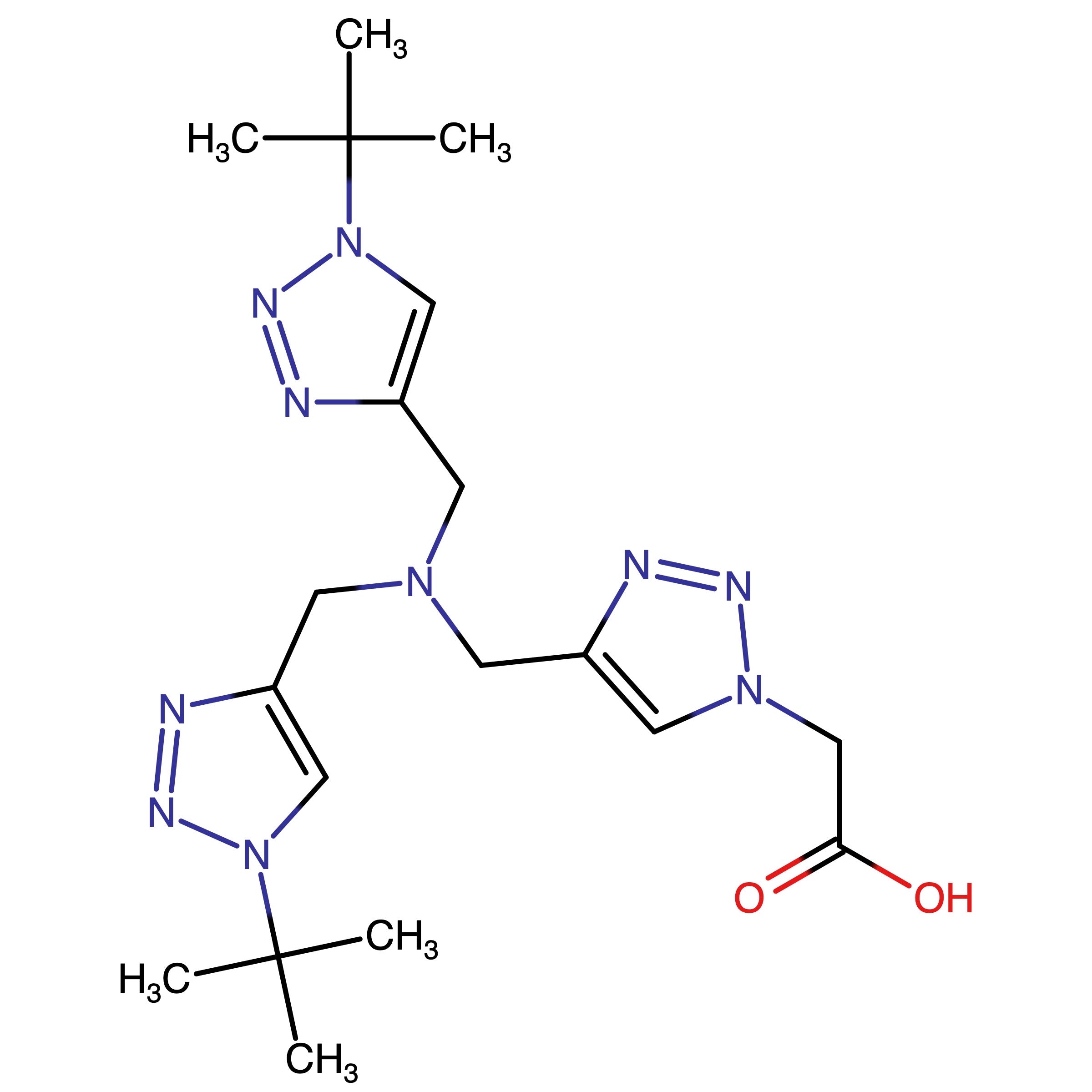 CAS RN 1334179-85-9 | 2-[4-[[Bis[(1-tert-butyltriazol-4-yl)methyl]amino]methyl]triazol-1-yl]acetic acid | MFCD29918287