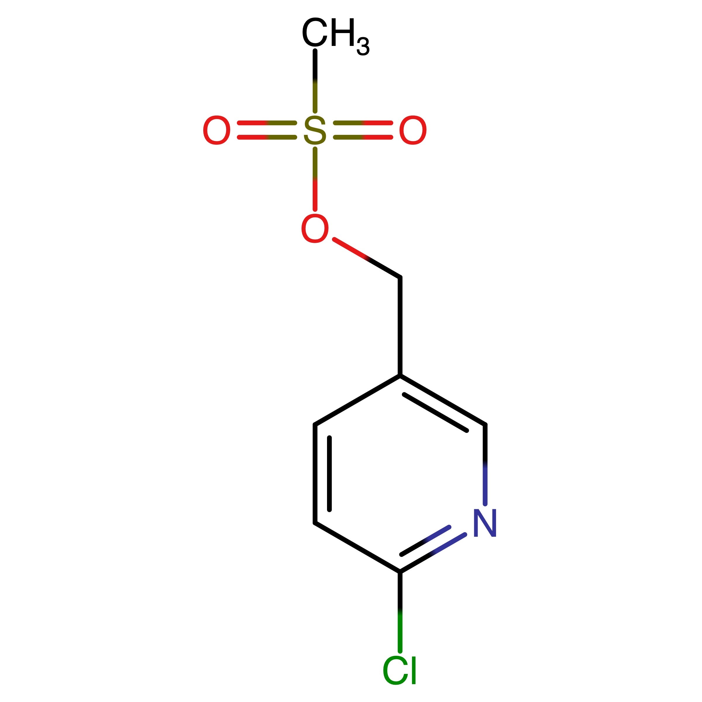 CAS RN 133457-49-5 | Name: (6-Chloropyridin-3-yl)methyl methanesulfonate