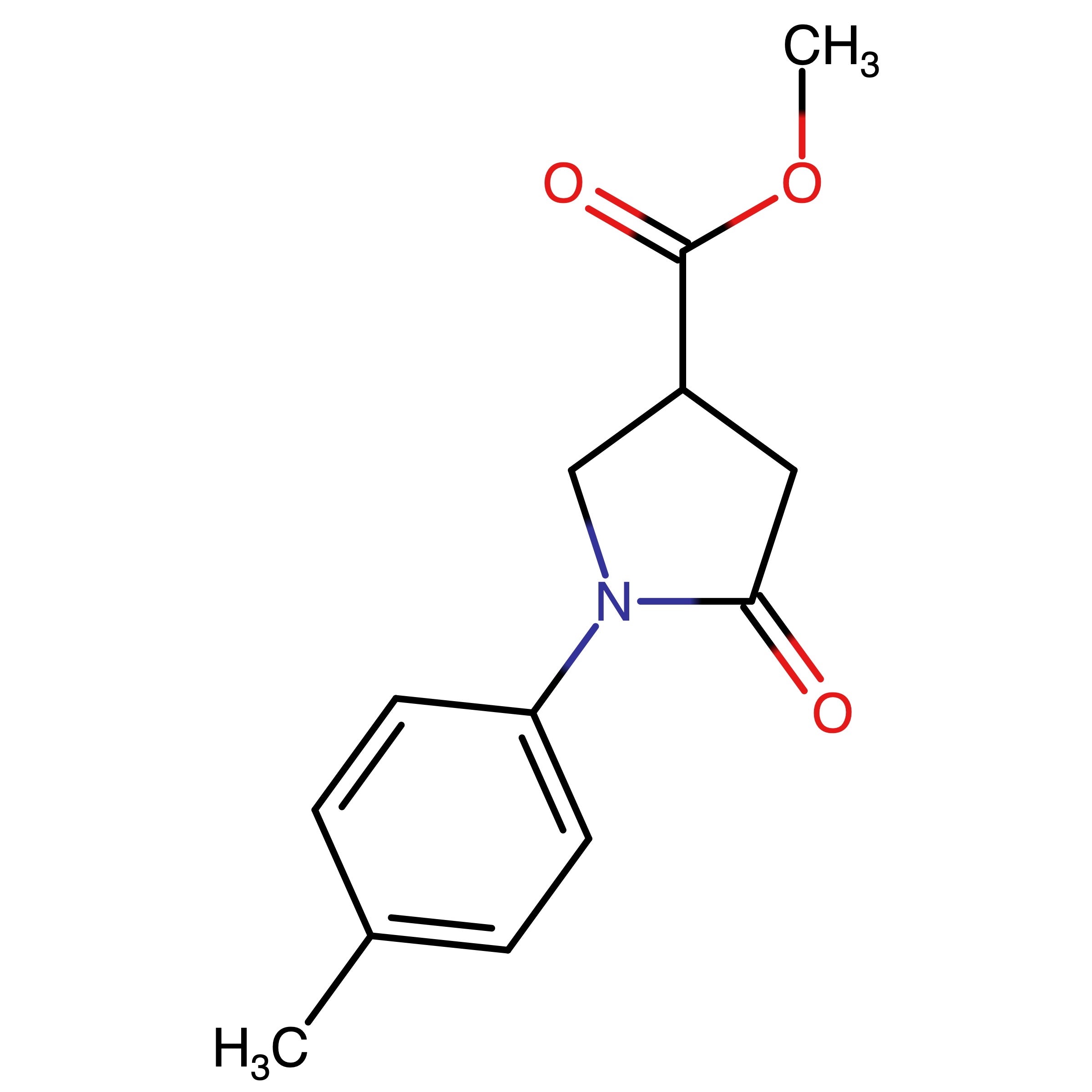 CAS RN 133747-58-7 | Methyl 5-oxo-1-(p-tolyl)pyrrolidine-3-carboxylate | MFCD00468211